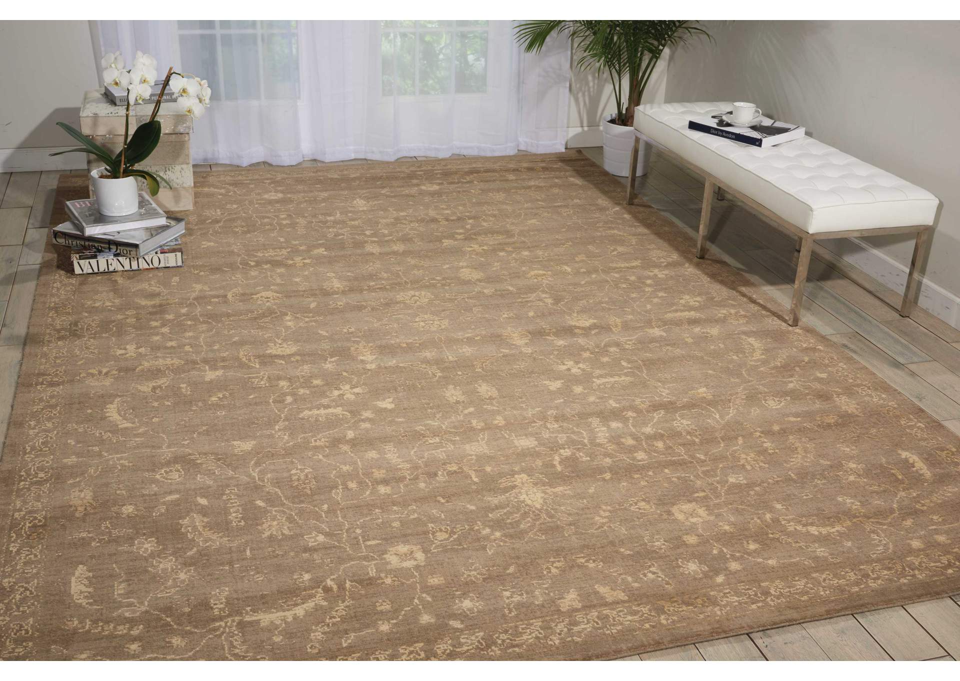 Nourison Silken Allure SLK02 Beige 10'x14' Rug,Nourison