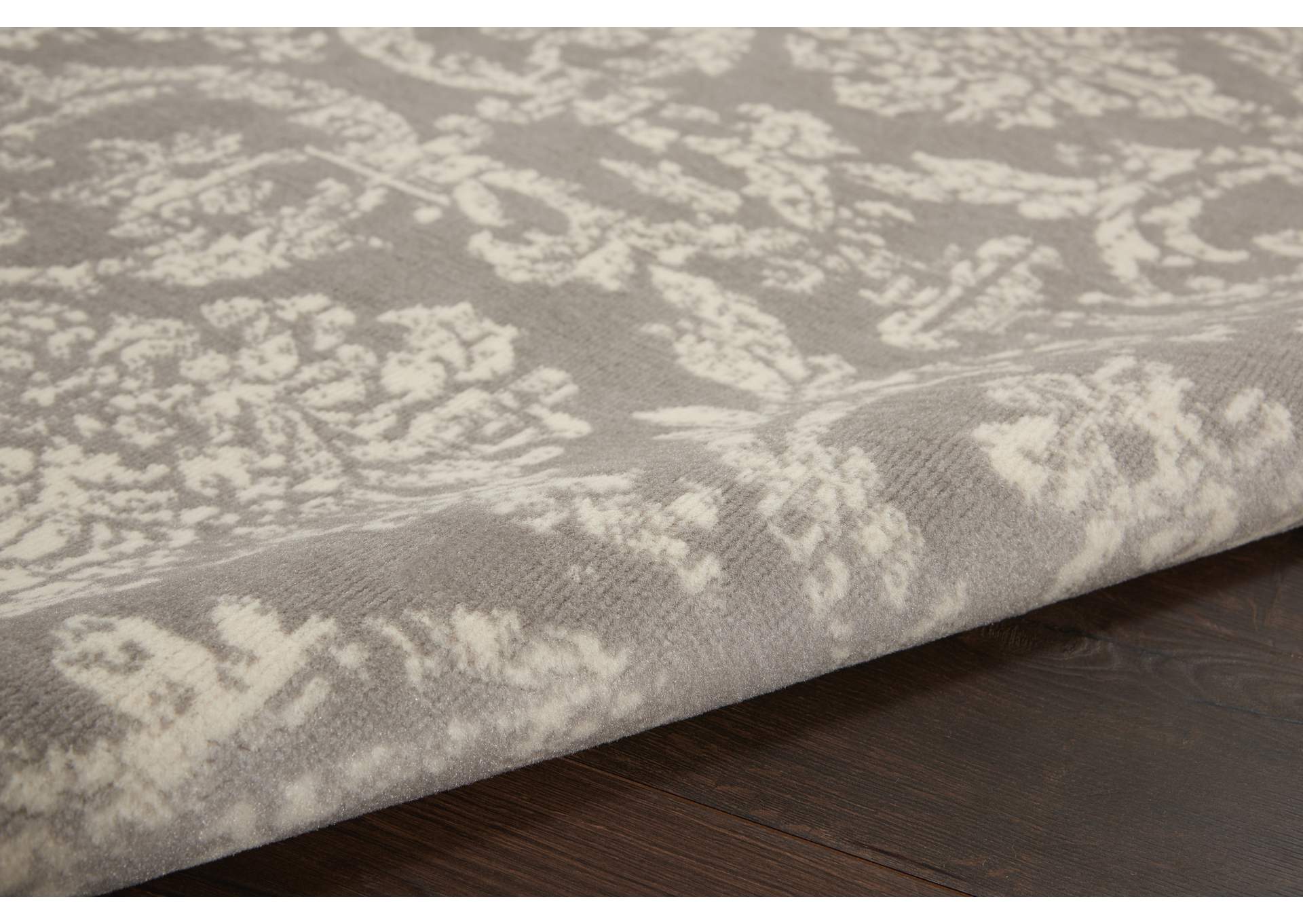 Nourison Jubilant JUB09 Grey 5'x7' Farmhouse Area Rug,Nourison