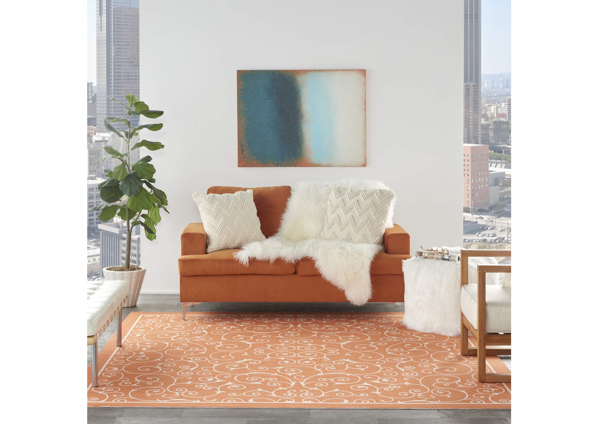 Nourison Home & Garden 8' Square Area Rug,Nourison