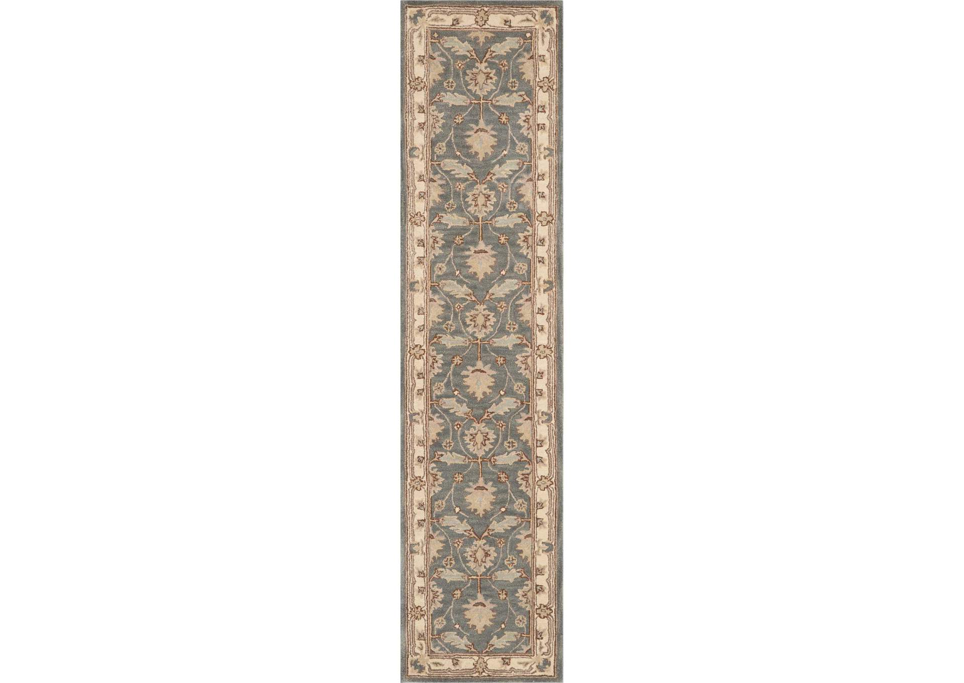 Nourison India House 10' Runner Blue Area Rug,Nourison