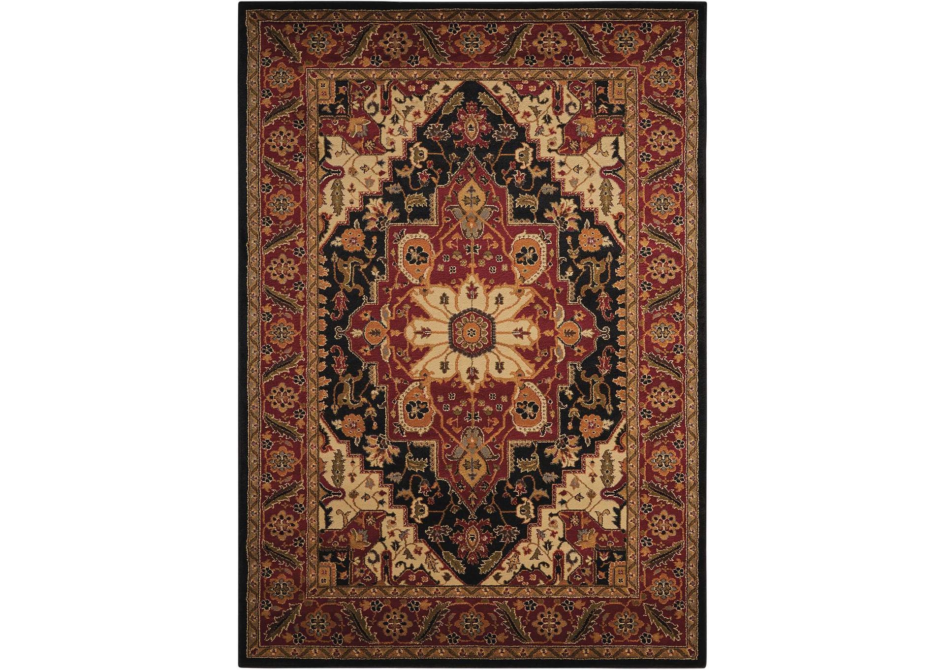 Nourison Paramount PAR05 Black 4'x6' Area Rug,Nourison