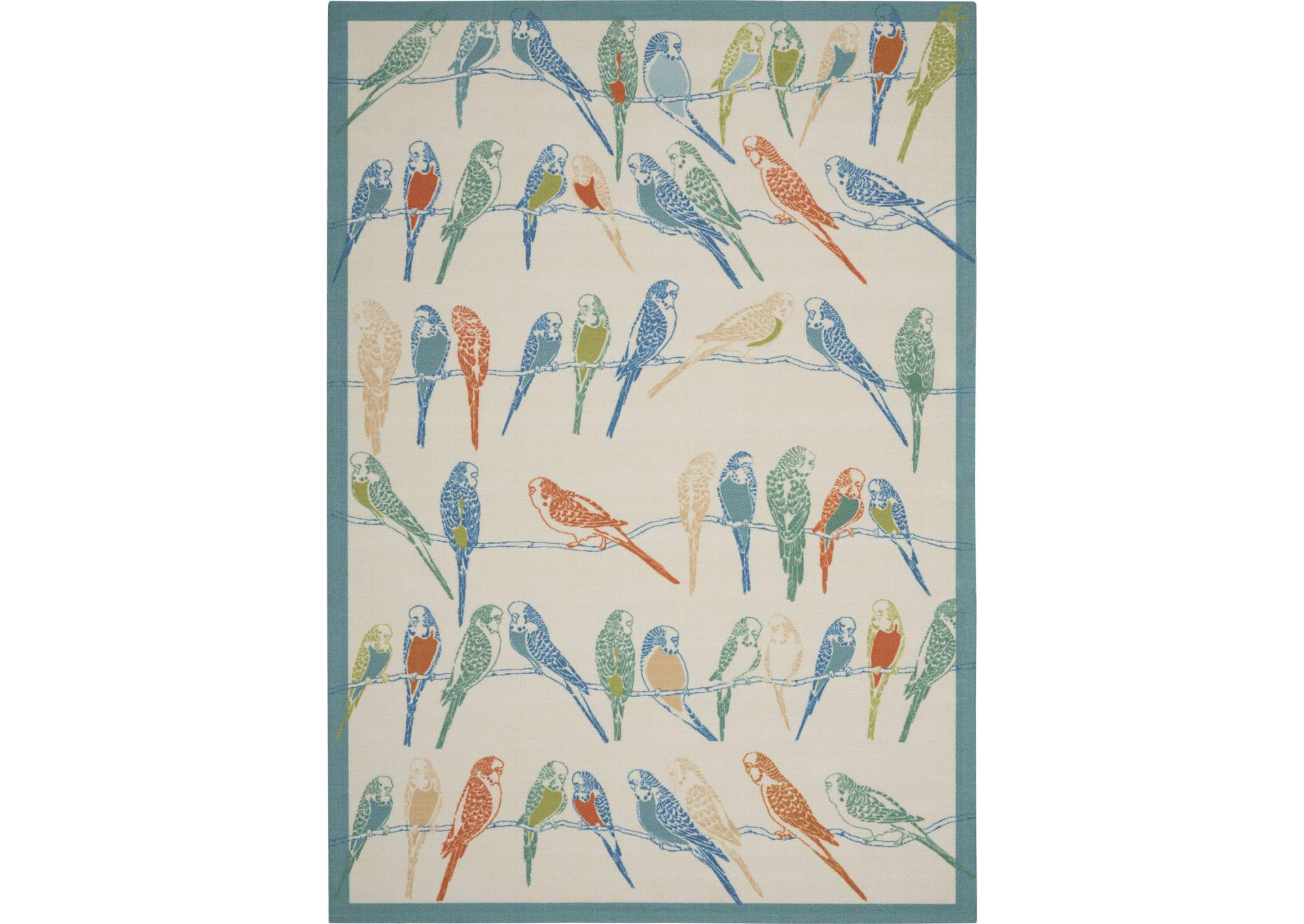 Waverly Sun N Shade SND52 Multicolor 4'x6' Area Rug,Nourison