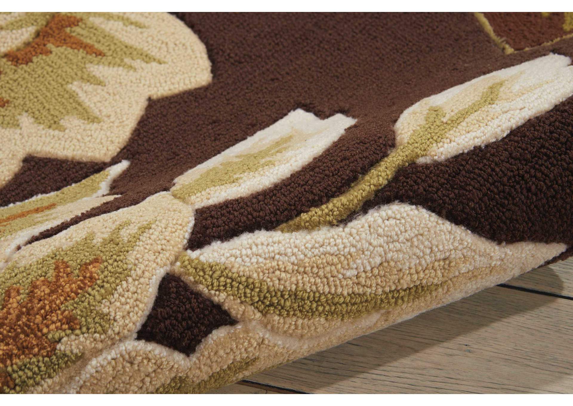 Nourison Fantasy FA11 Brown 8'x11' Rug,Nourison