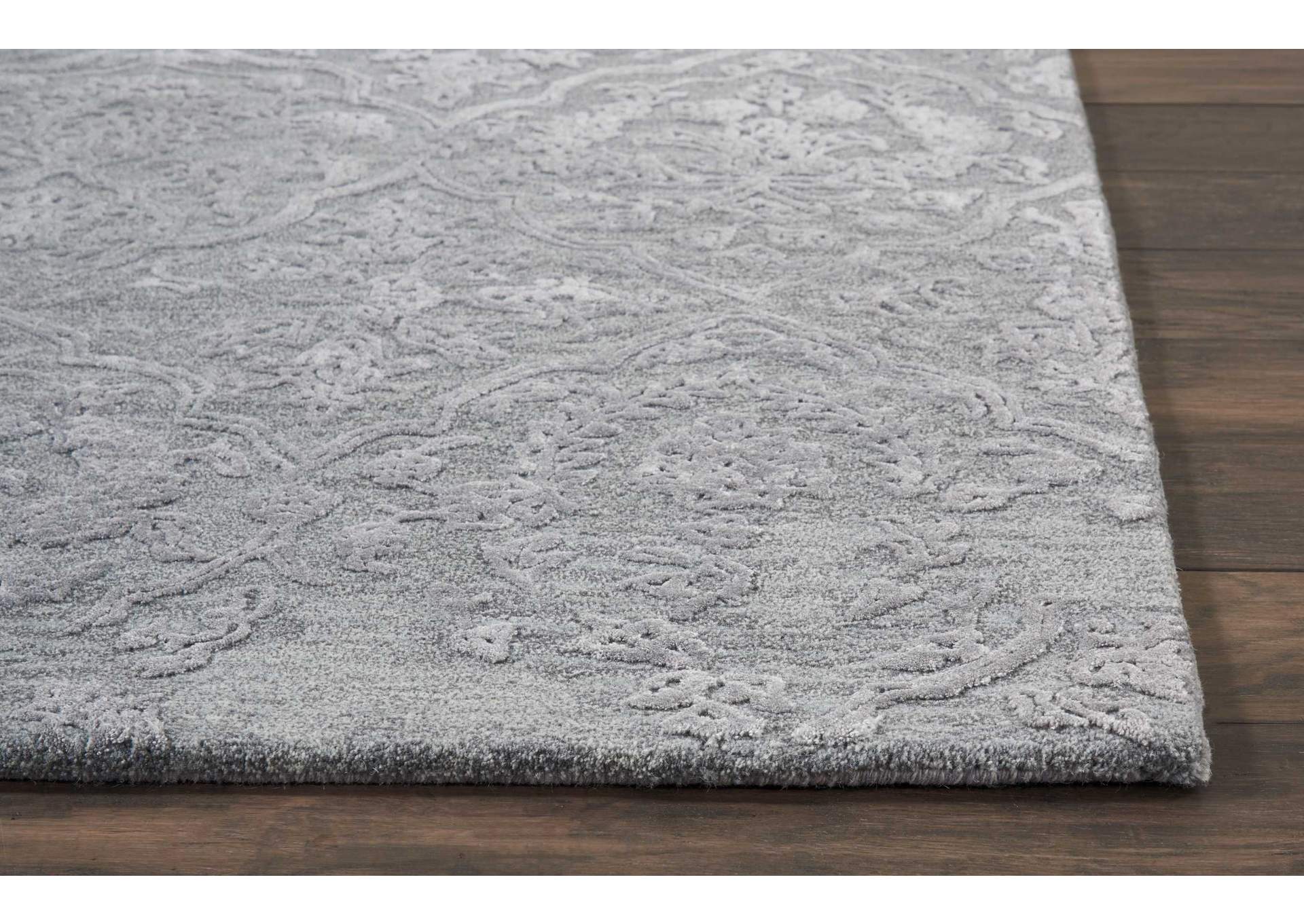 Nourison Opaline OPA14 Grey 4'x6' Area Rug,Nourison