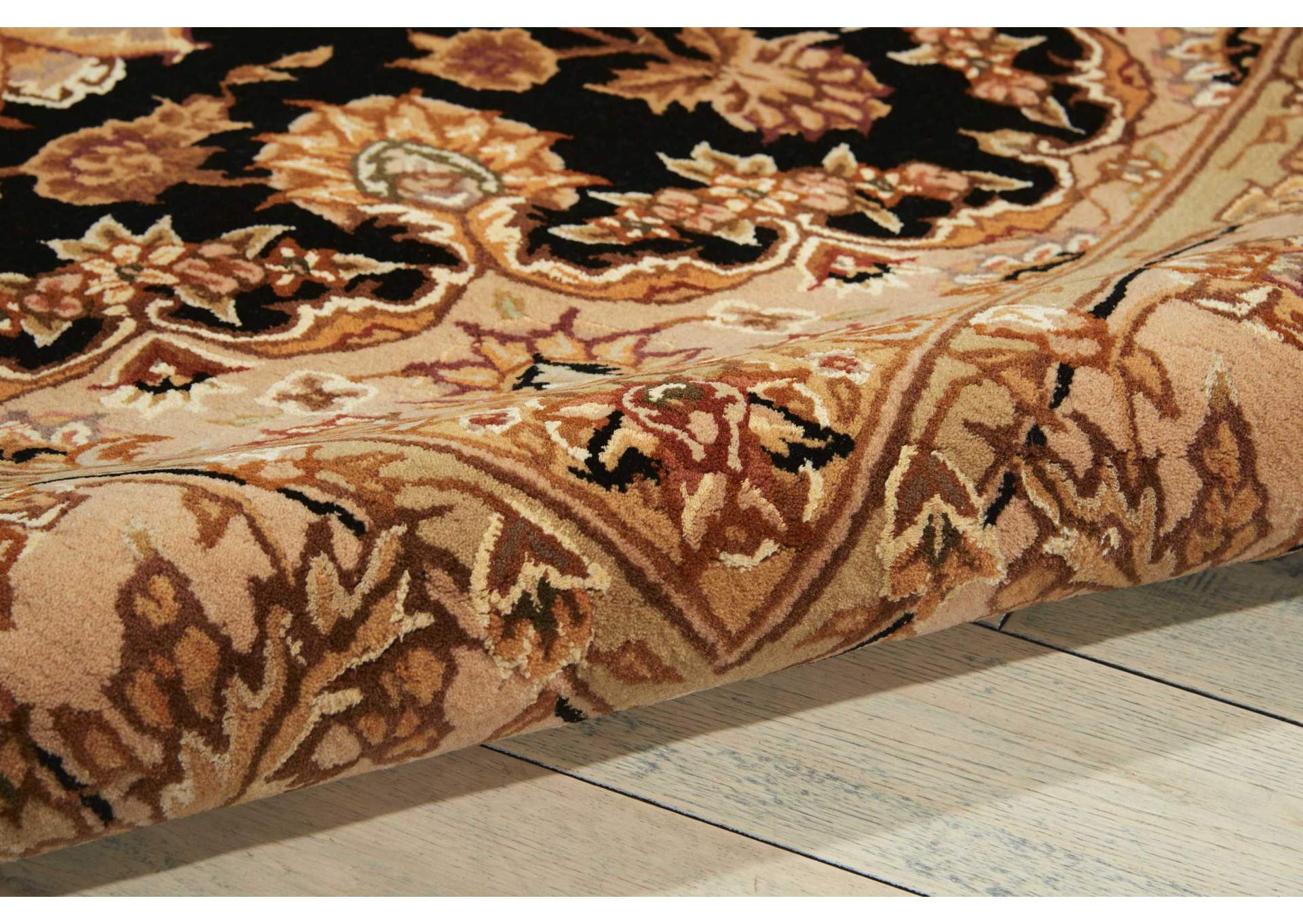 Nourison 2000 2233 Black 12' Runner Area Rug,Nourison