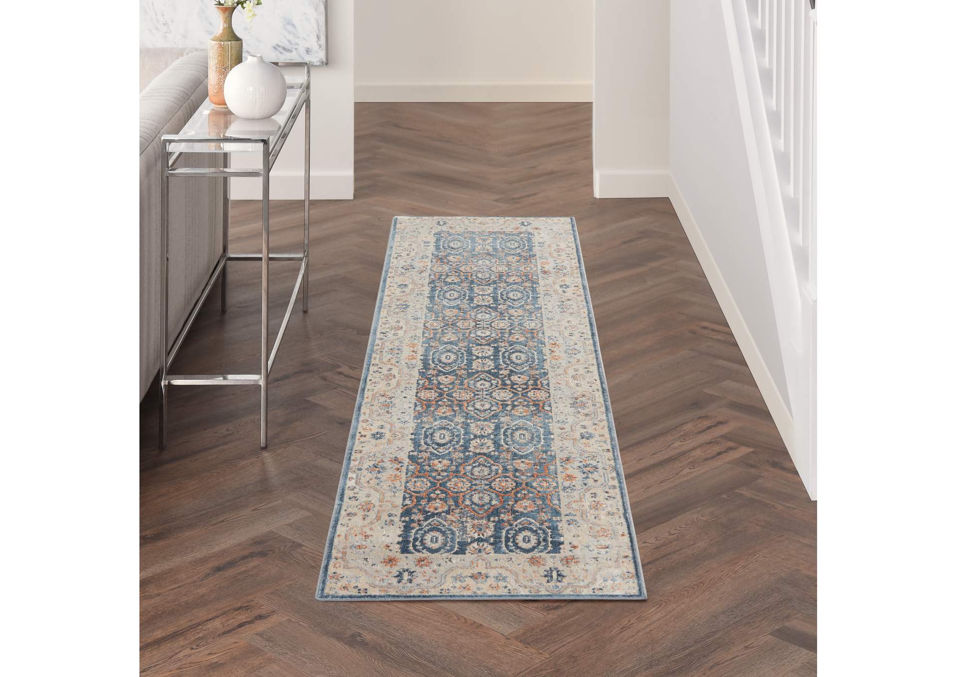 Kathy Ireland Ki25 Malta 8' Runner Area Rug,Nourison