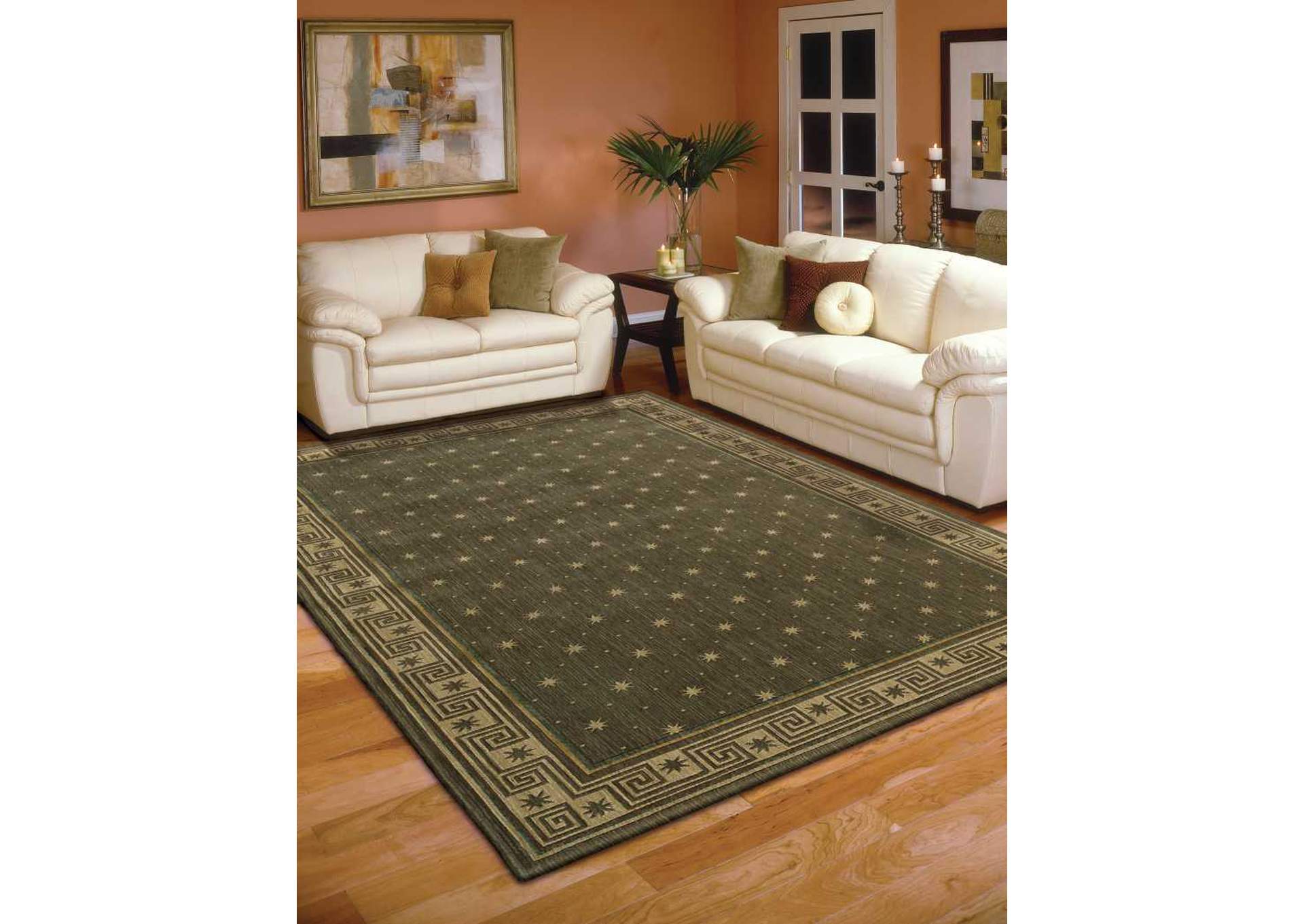 Nourison Cosmopolitan CS95 Green 8'x11' Rug,Nourison