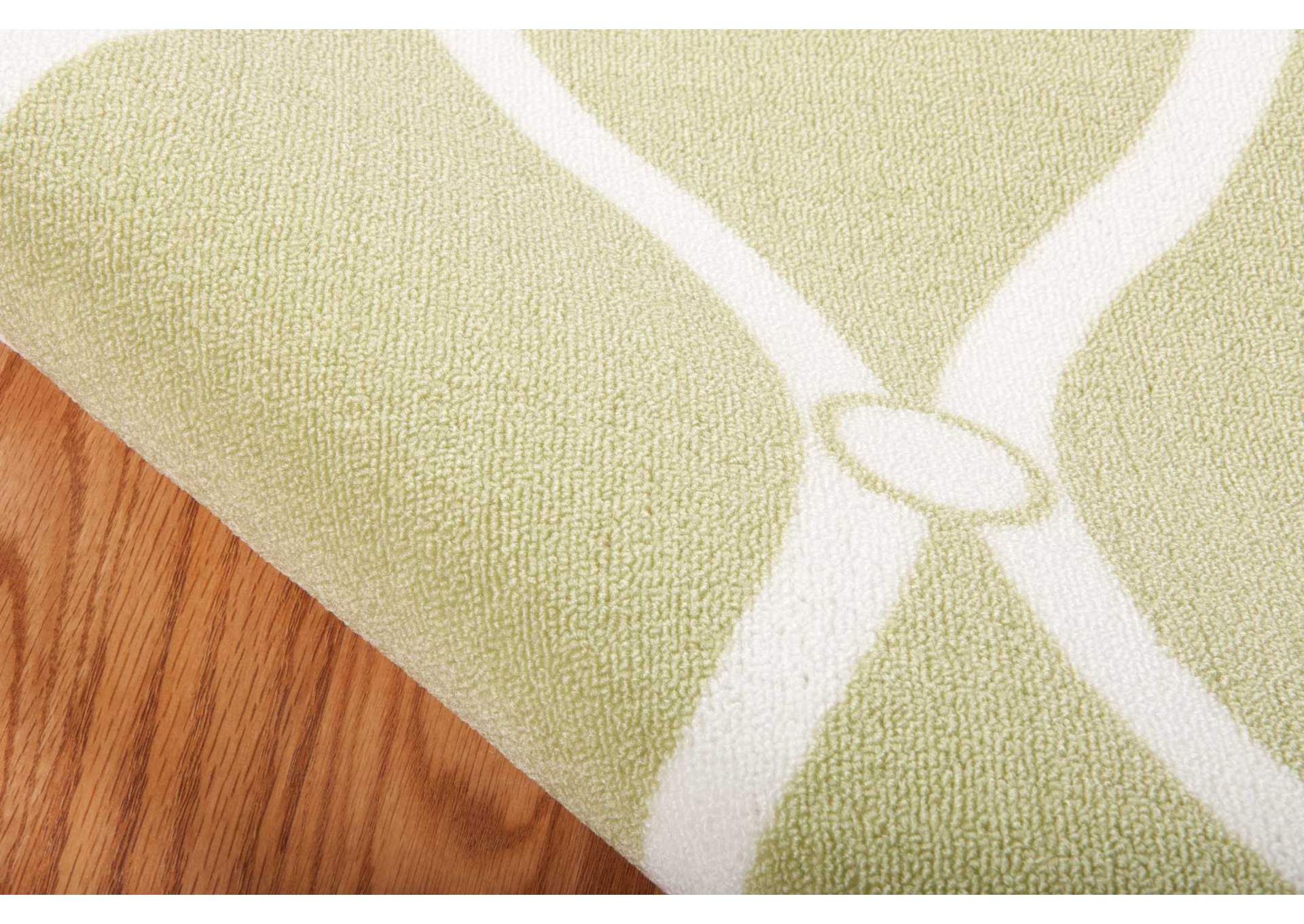 Nourison Home & Garden RS089 Green 5'x8' Area Rug,Nourison