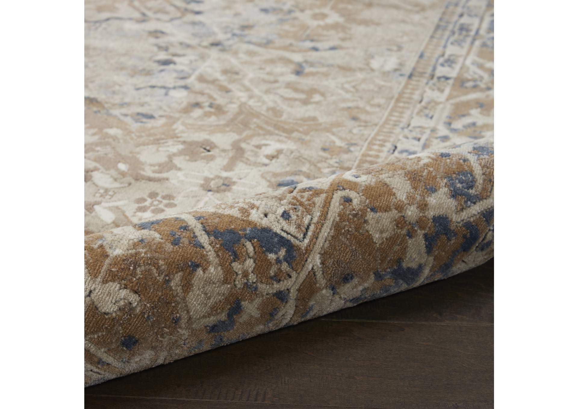 kathy ireland Home Malta MAI05 Beige 4'x6' Area Rug,Nourison