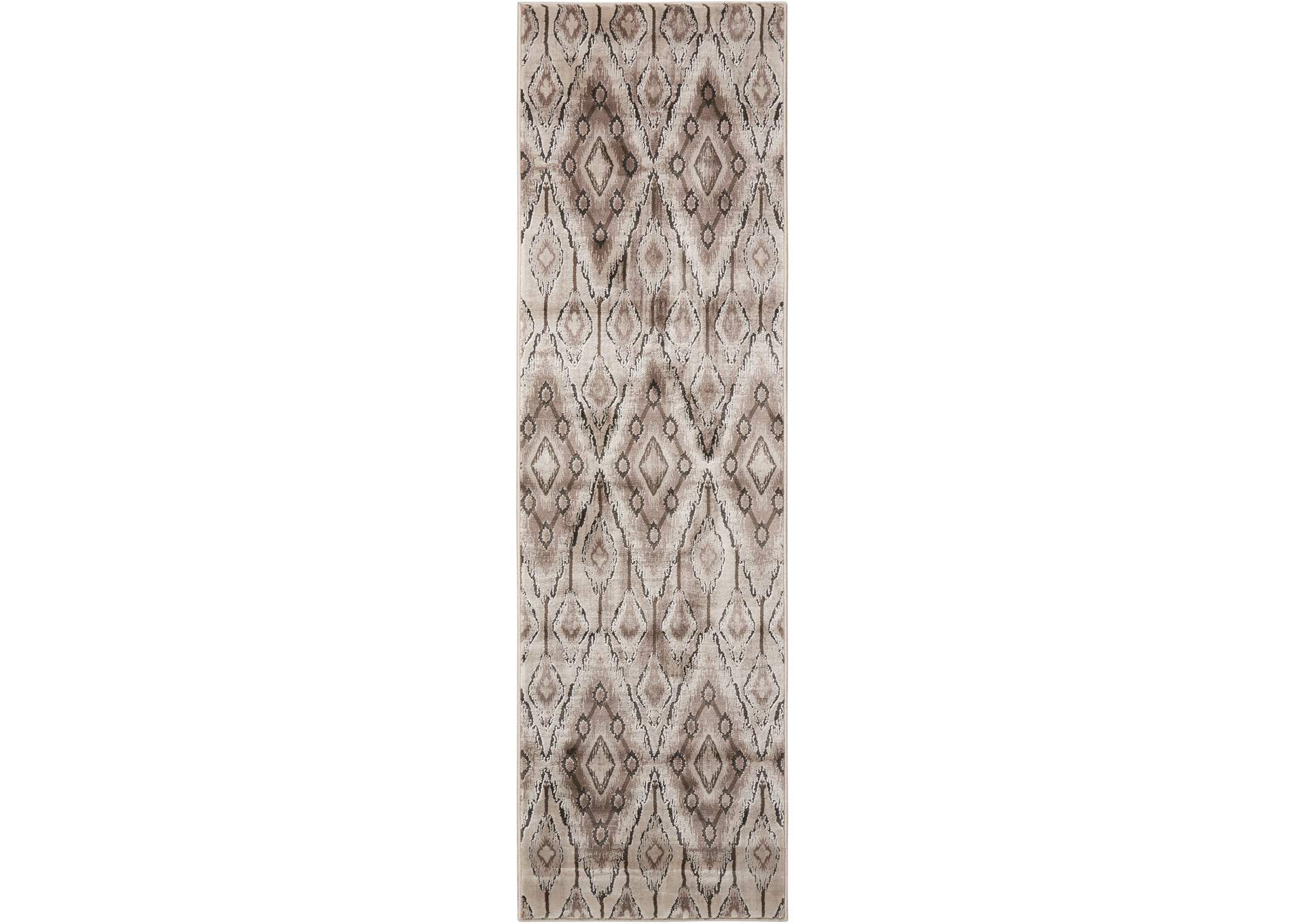 Nourison Karma KRM02 Beige 8' Runner Hallway Rug,Nourison