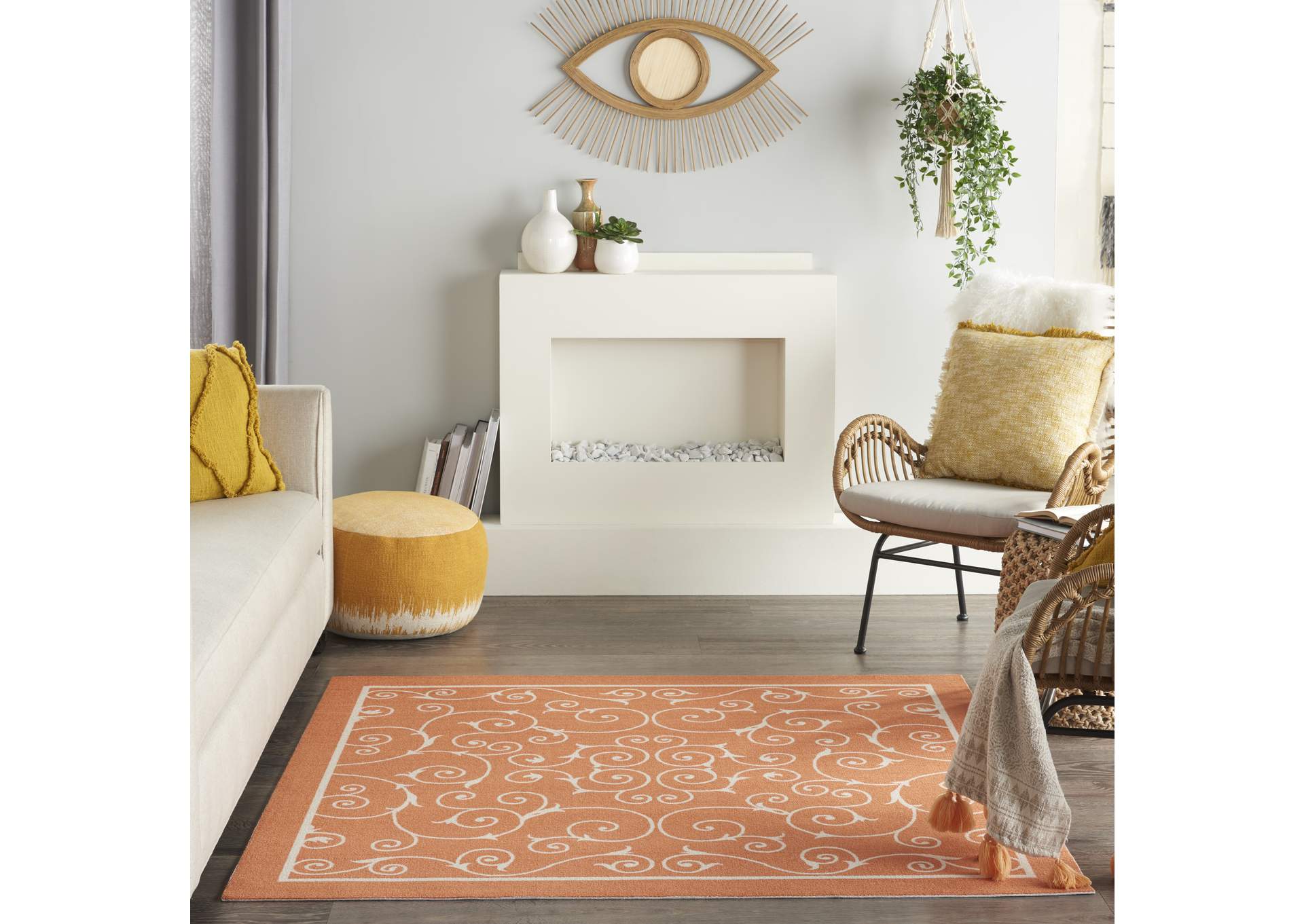 Nourison Home & Garden 5' Square Area Rug,Nourison