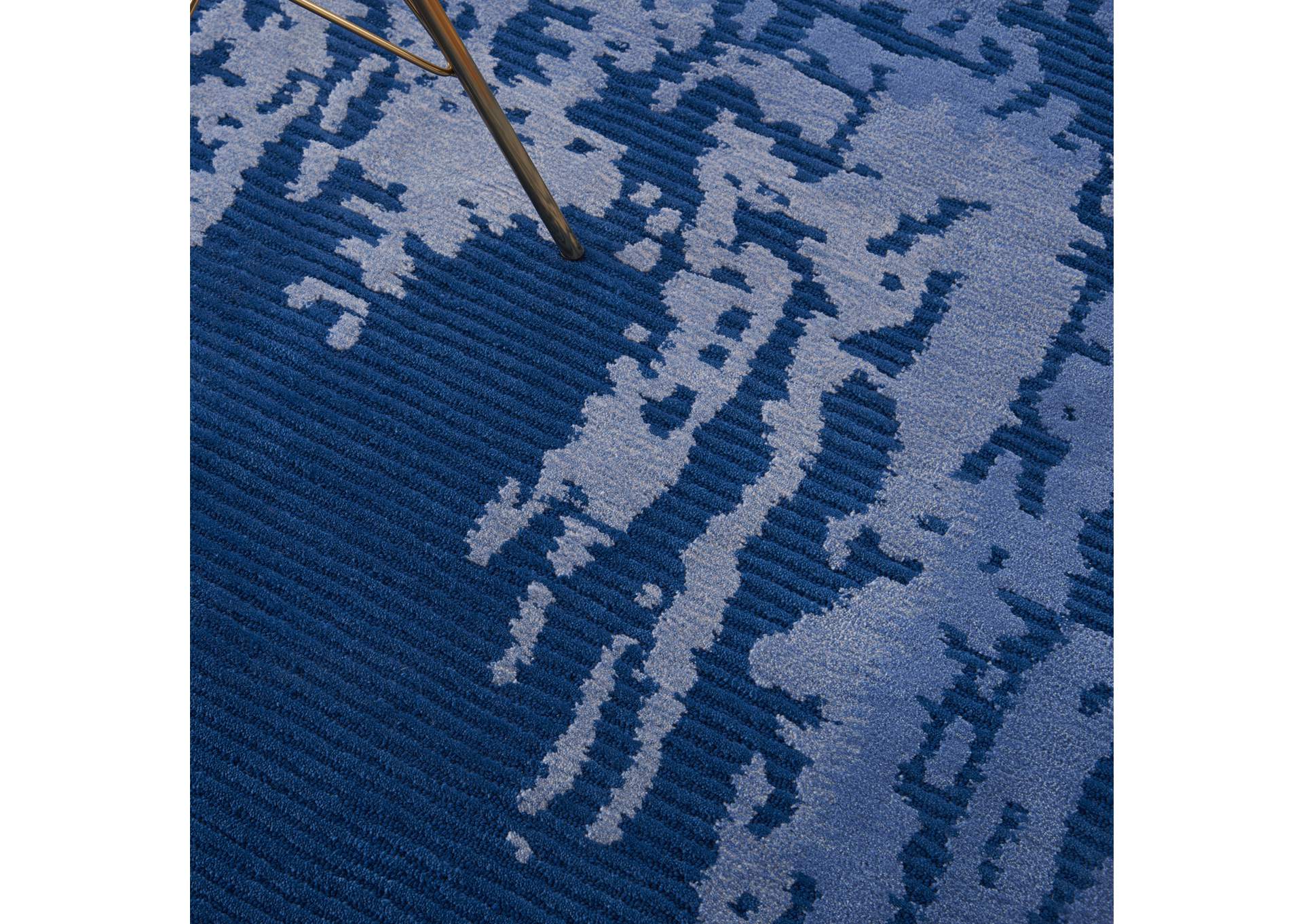 Nourison Symmetry SMM02 Navy Blue 4'x6' Area Rug,Nourison