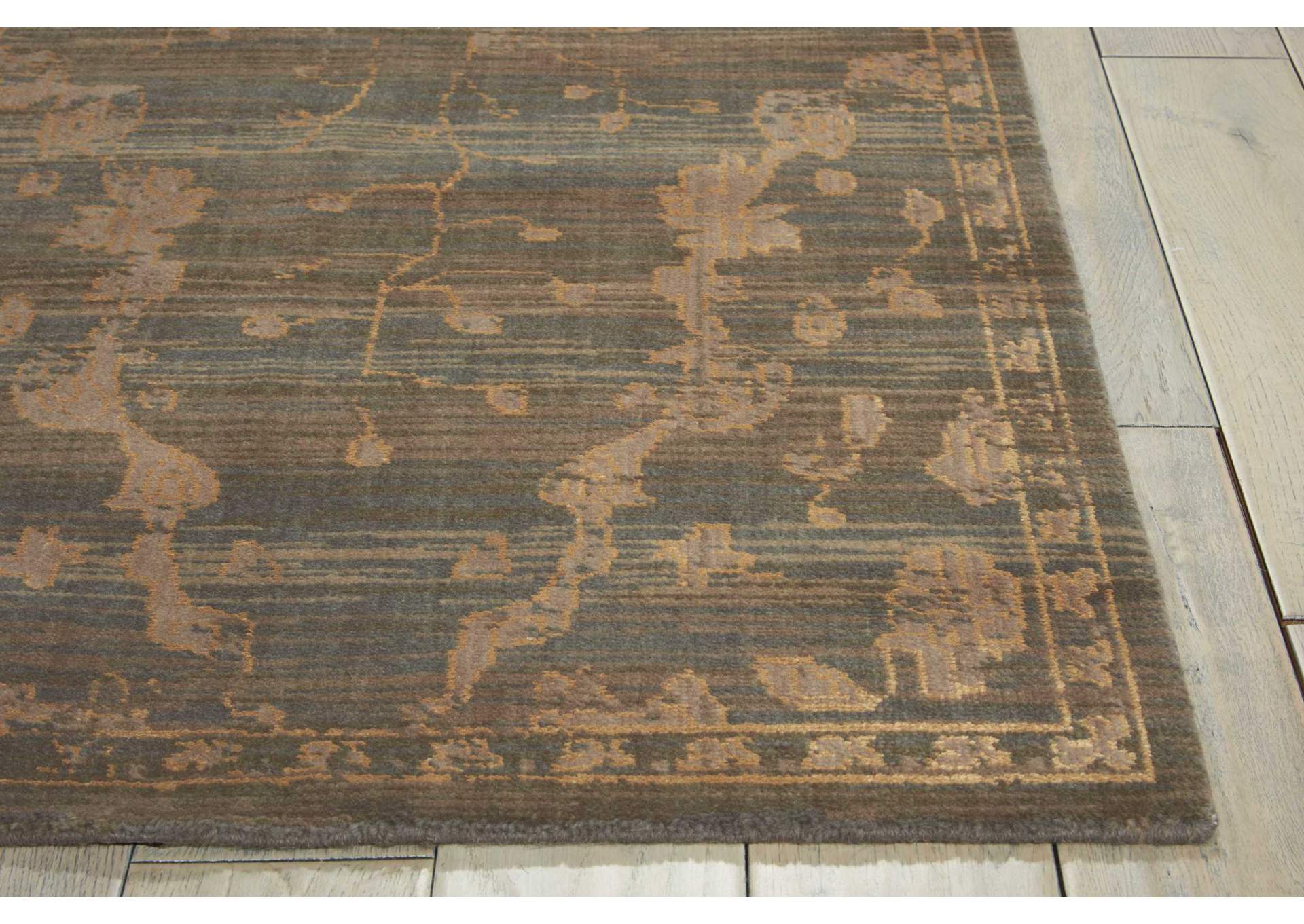 Nourison Silk Elements SKE30 Blue 10' Runner Hallway Rug,Nourison