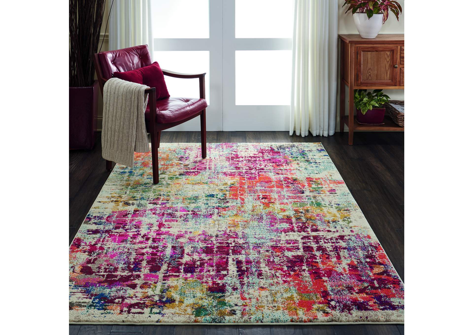 Nourison Celestial CES13 Multicolor 5'x7' Colorful Area Rug,Nourison