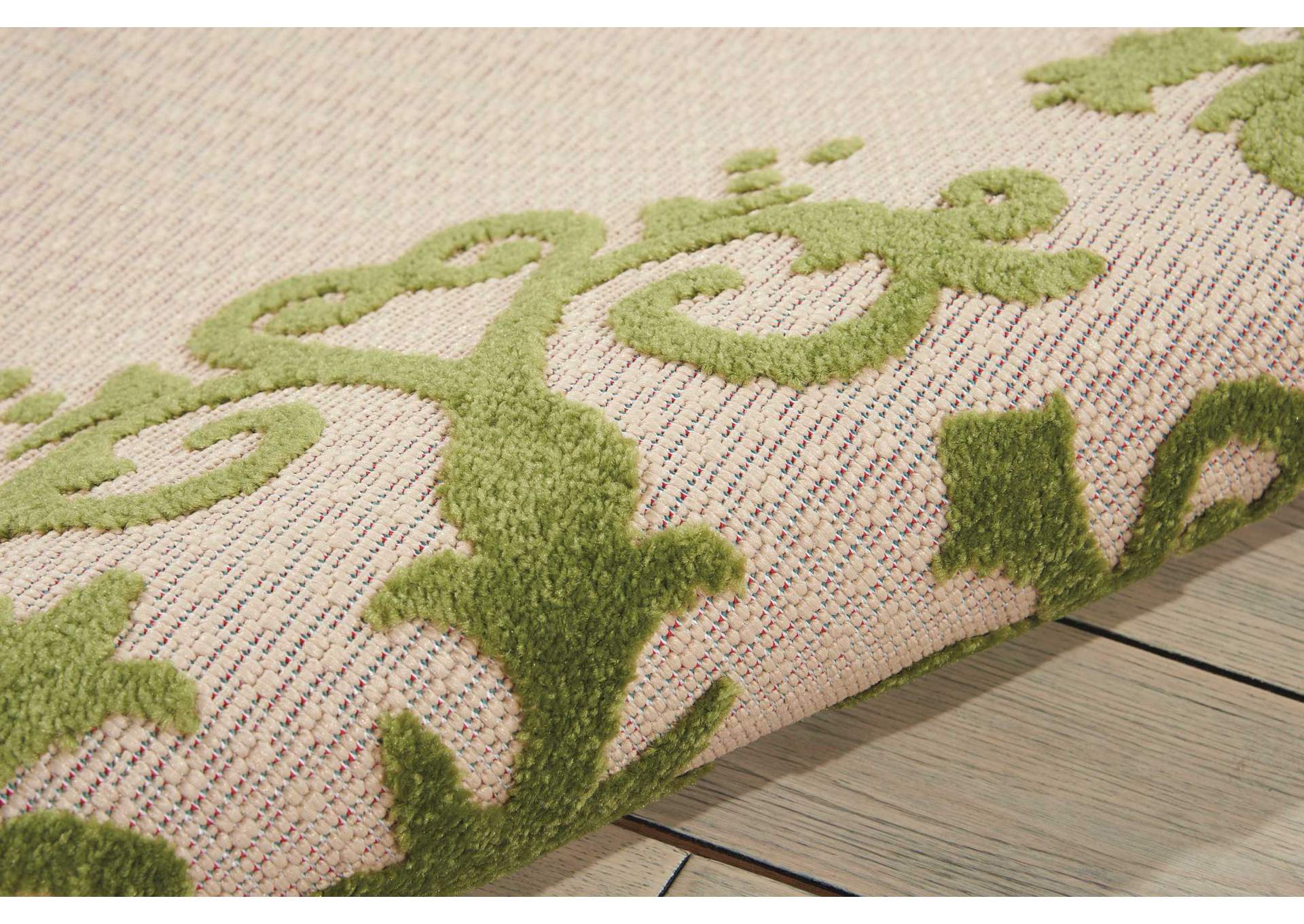 Nourison Aloha ALH12 Green 4'x6' Indoor-outdoor Area Rug,Nourison
