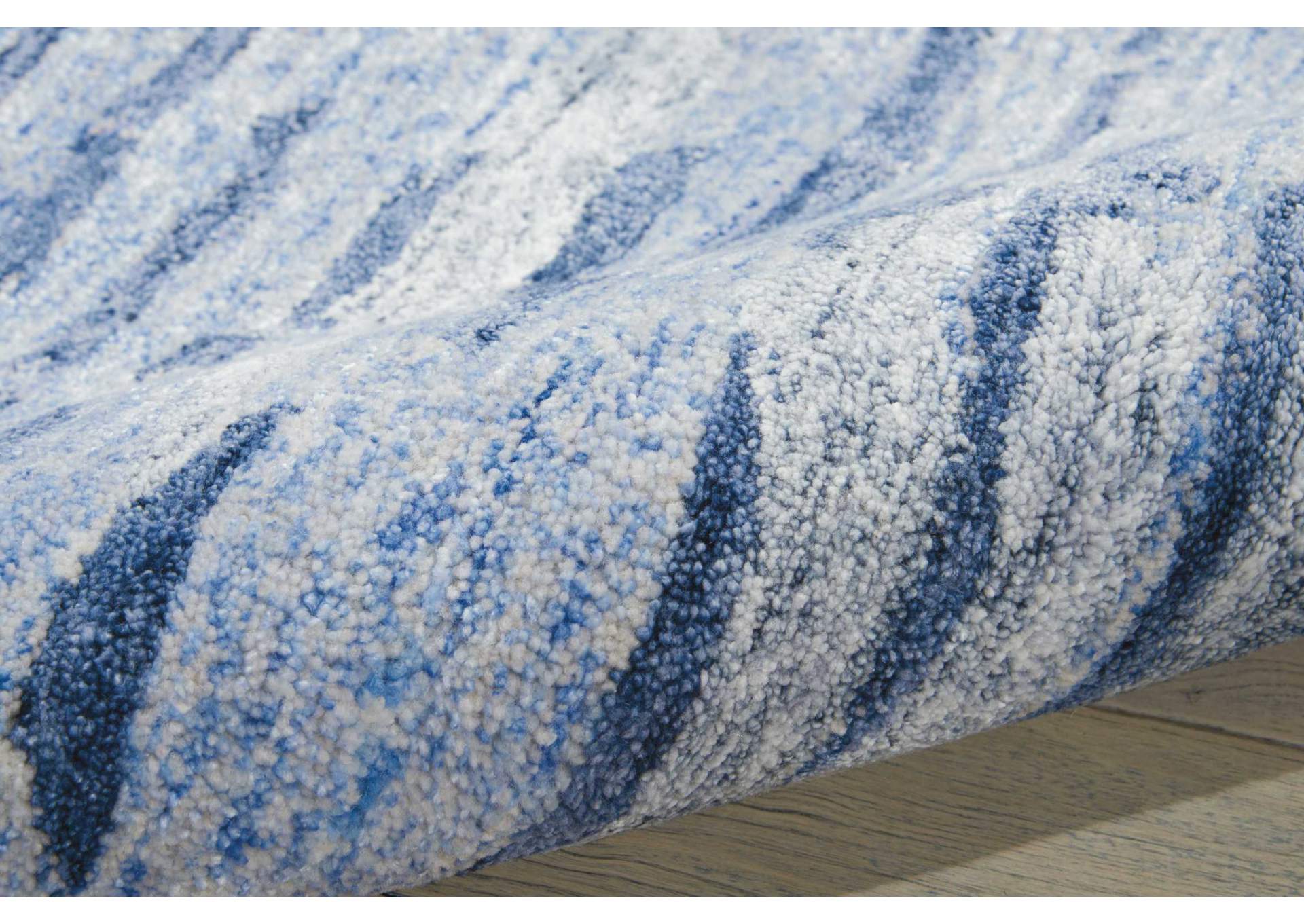 Nourison Gemstone GEM01 Blue 4'x6' Area Rug,Nourison