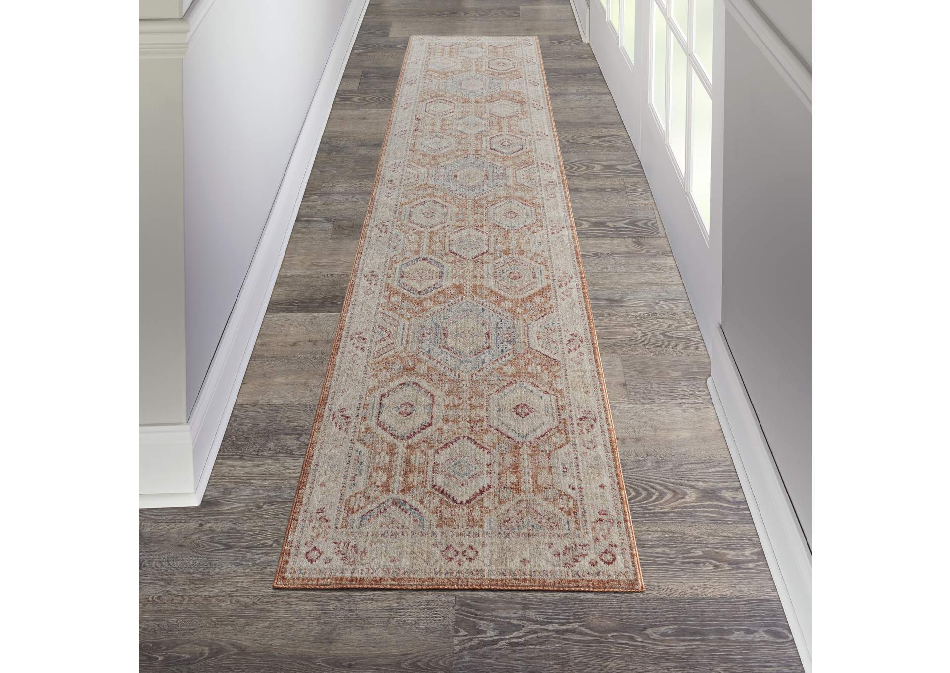 Nourison Homestead 8' Runner Traditional Area Rug,Nourison