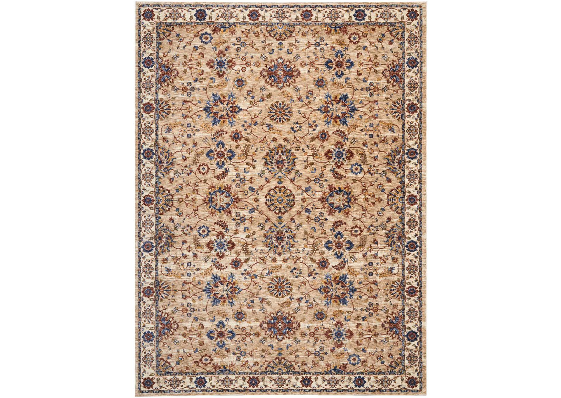Nourison Lagos LAG04 Beige Multicolor 10'x13' Oversized Low-pile Rug,Nourison