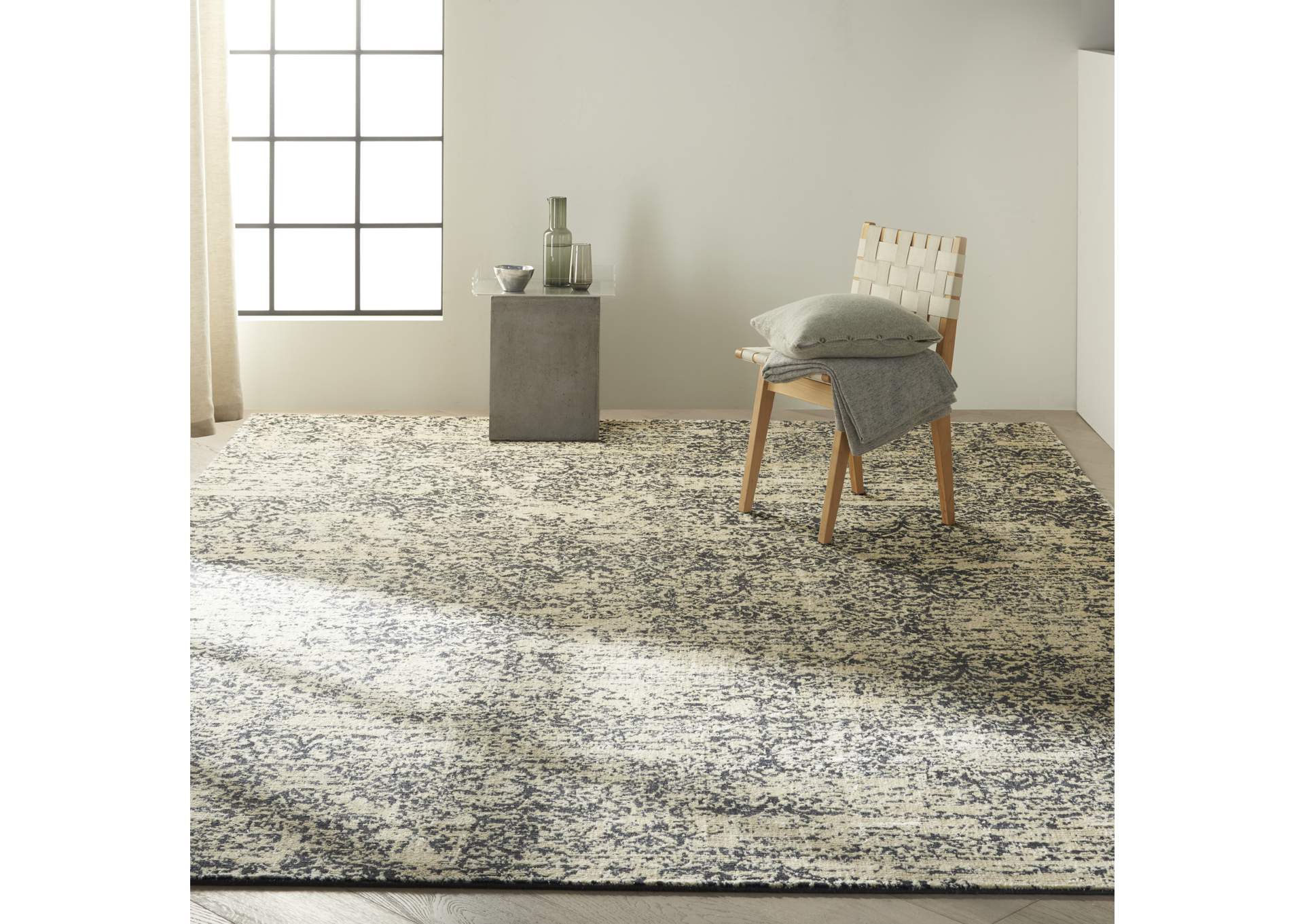 Calvin Klein Home Maya MAY08 Hematite 8'x11' Rug,Nourison