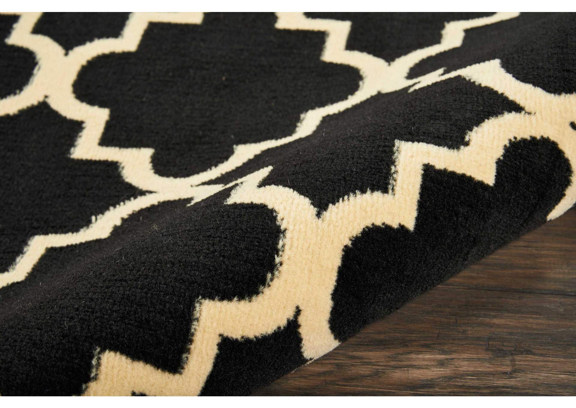 Nourison Grafix GRF08 Black 8'x10' Large Rug,Nourison