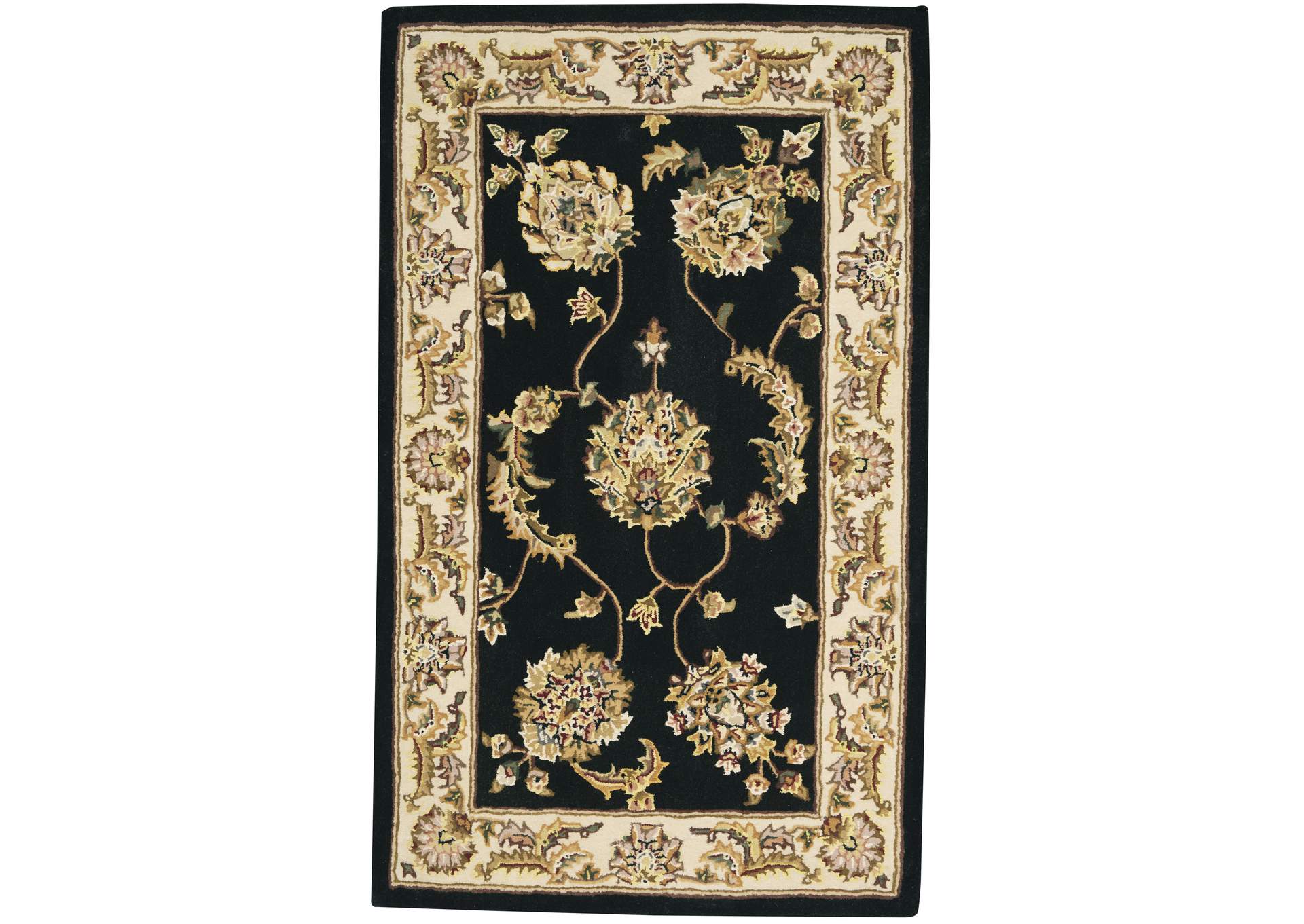 Nourison 2000 3' x 4' Accent Size Black Area Rug,Nourison