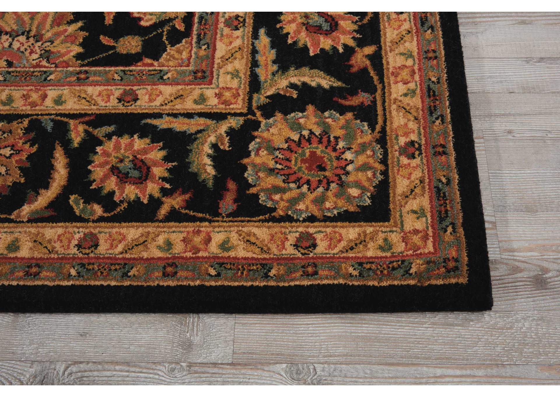 Nourison Living Treasures LI05 Black 5'x8' Area Rug,Nourison
