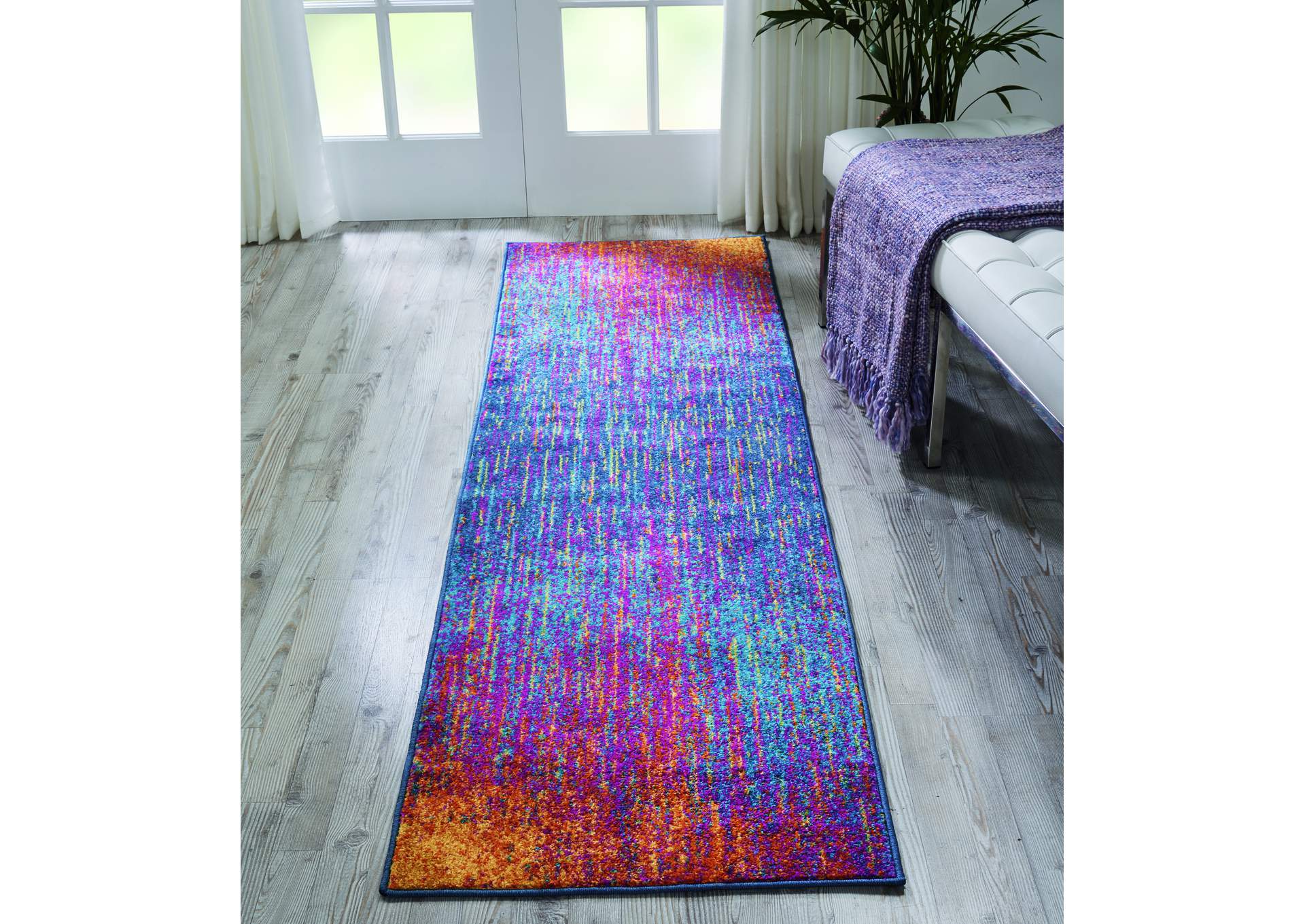 Nourison Passion PSN09 Multicolor 10' Runner Hallway Rug,Nourison