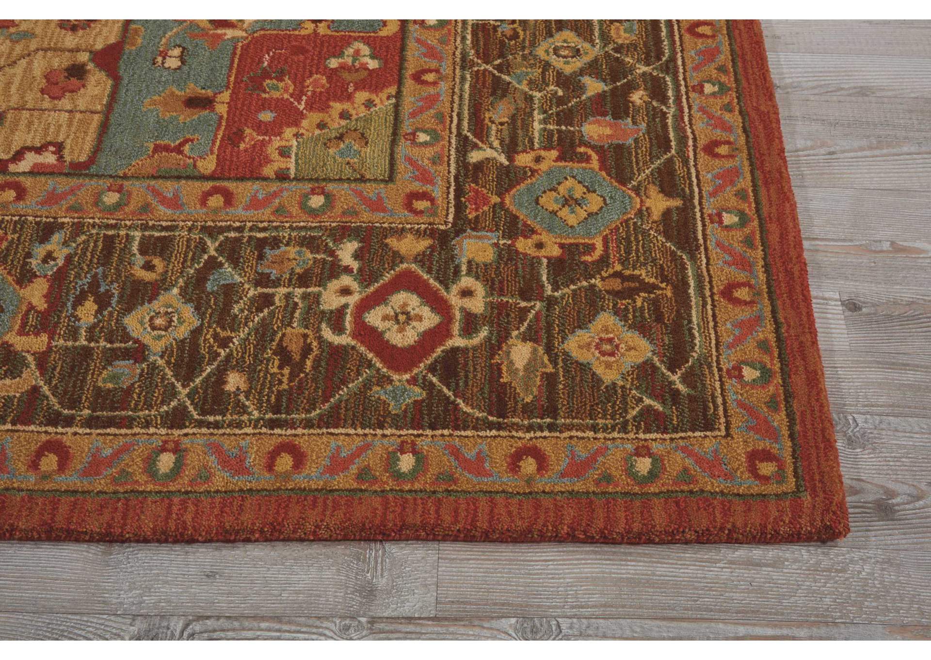 Nourison Living Treasures LI01 Brown 8'x10' Rug,Nourison