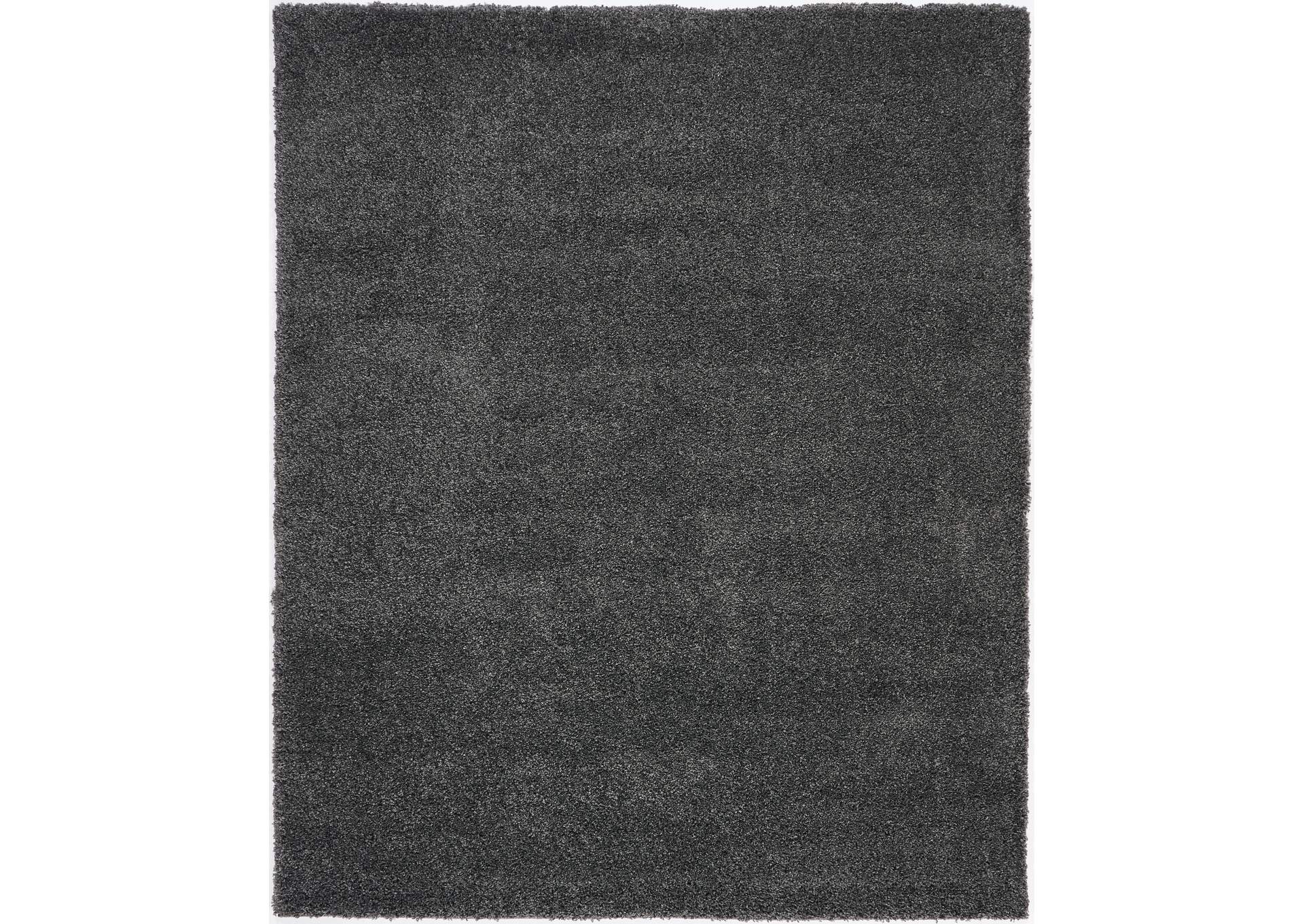 Nourison Malibu Shag MSG01 Charcoal 8'x10' Large Rug,Nourison