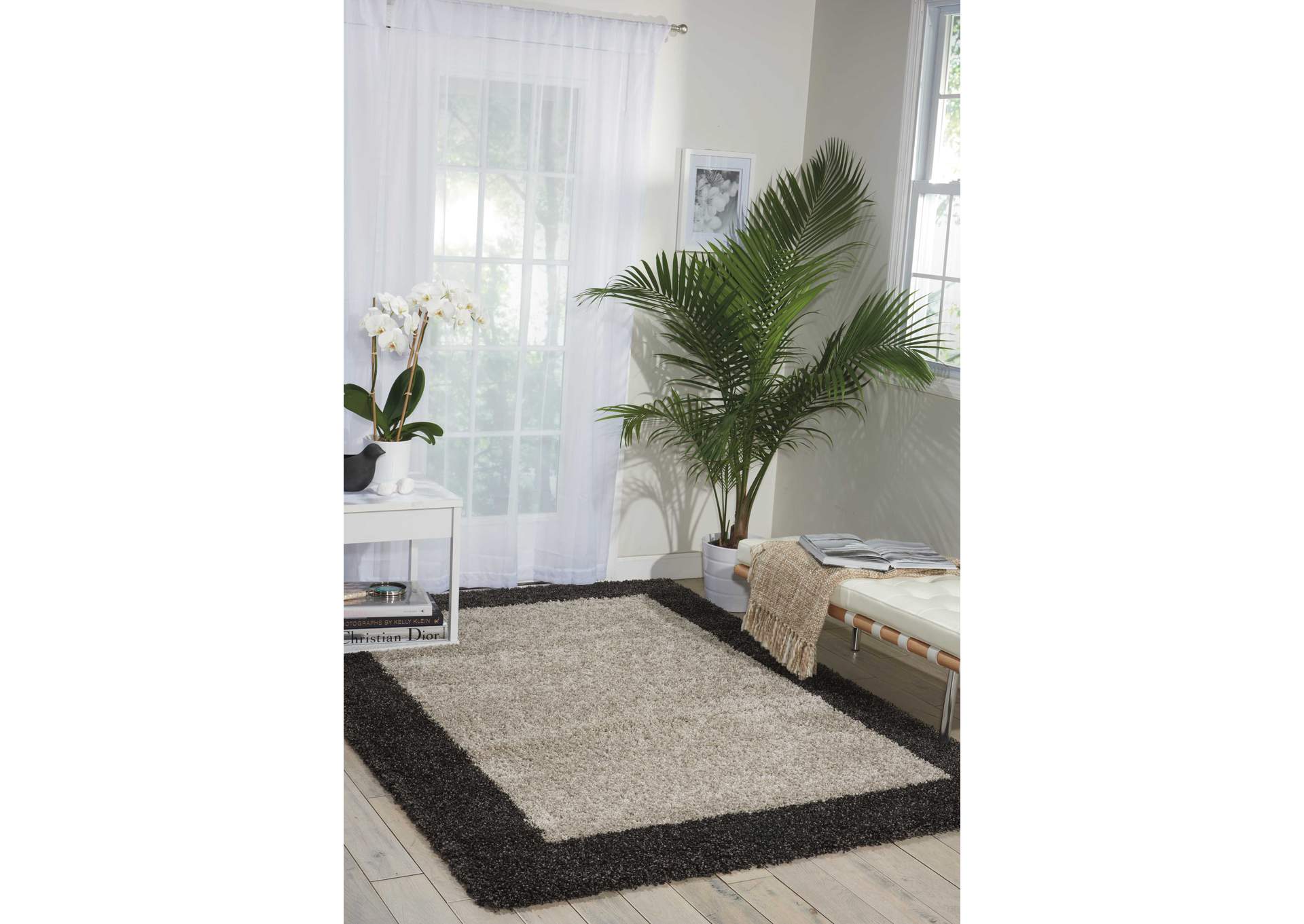 Nourison Amore AMOR5 Grey 8'x11' Rug,Nourison