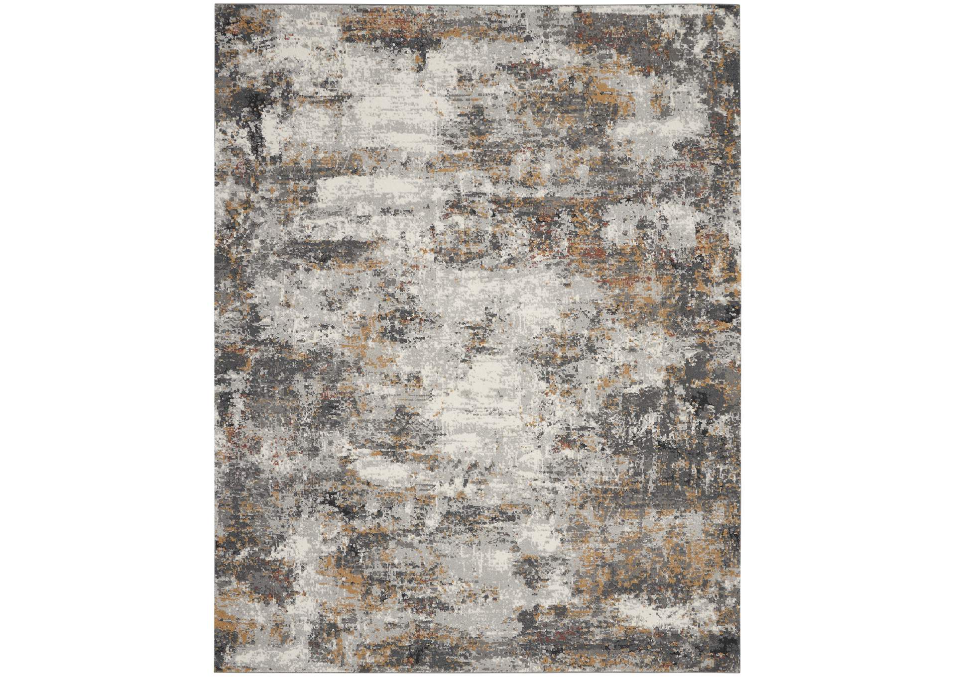 Nourison Tangra 9'x12' Grey Multi Area Rug,Nourison
