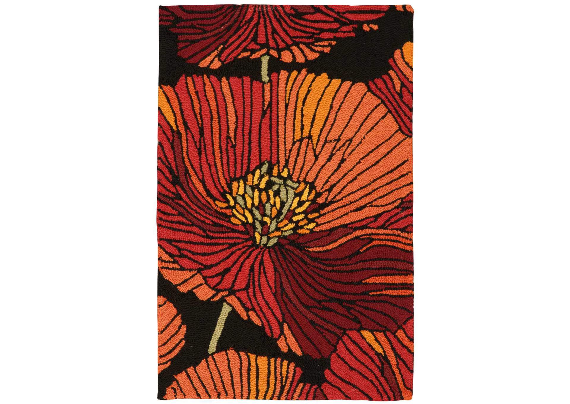 Nourison Fantasy 2'x4' Black Area Rug,Nourison