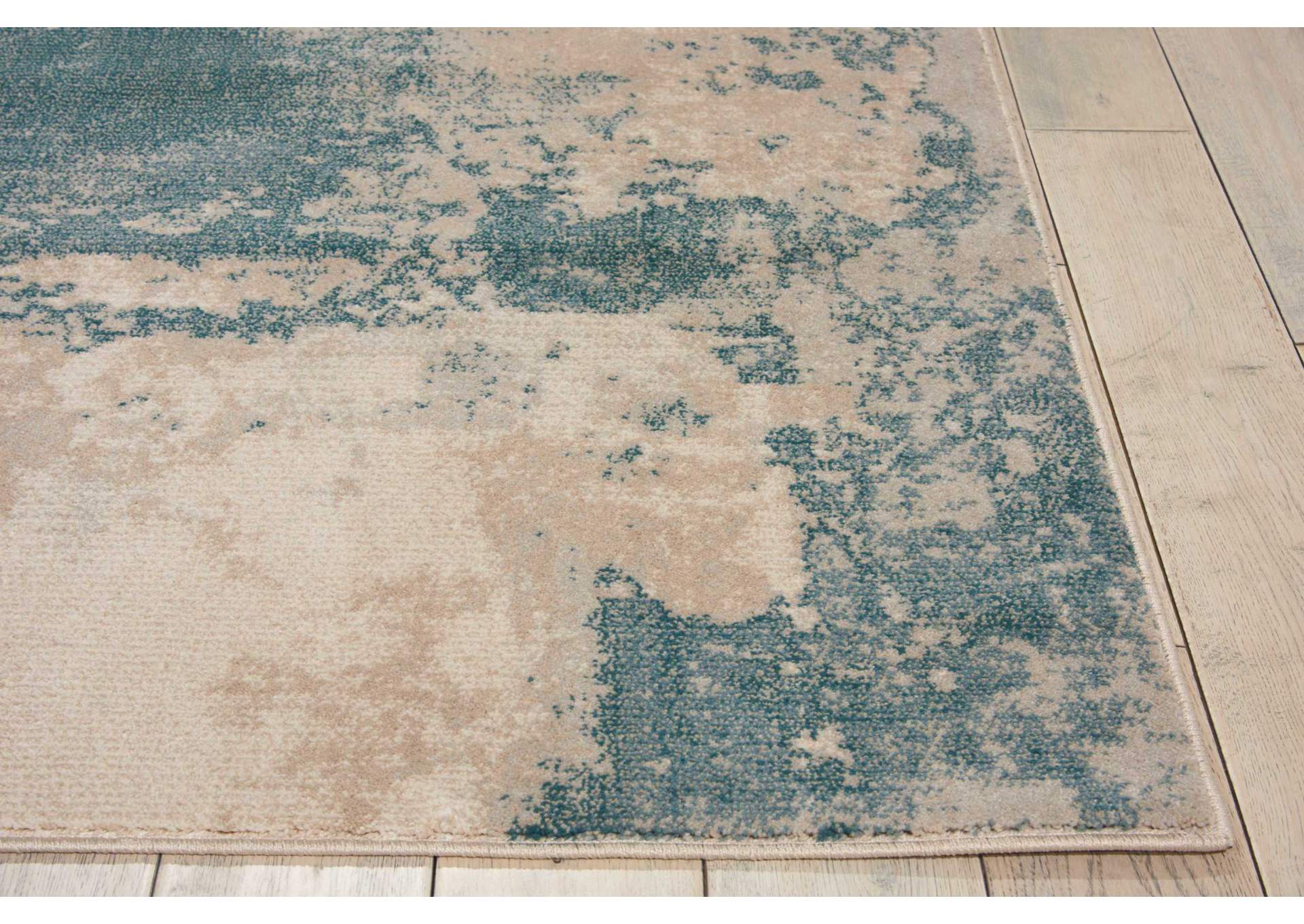 Nourison Maxell MAE13 Blue and White 5'x7' Area Rug,Nourison
