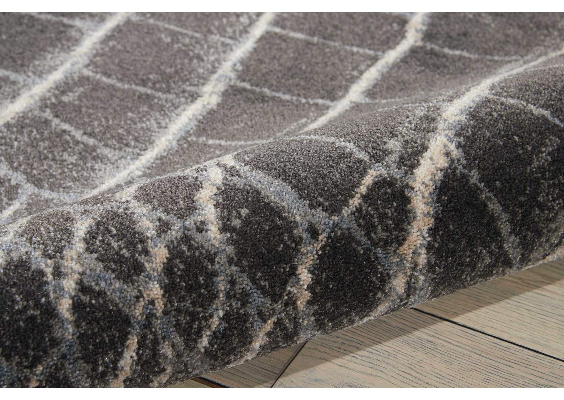 Nourison Maxell MAE09 Charcoal Grey 5'x7' Area Rug,Nourison