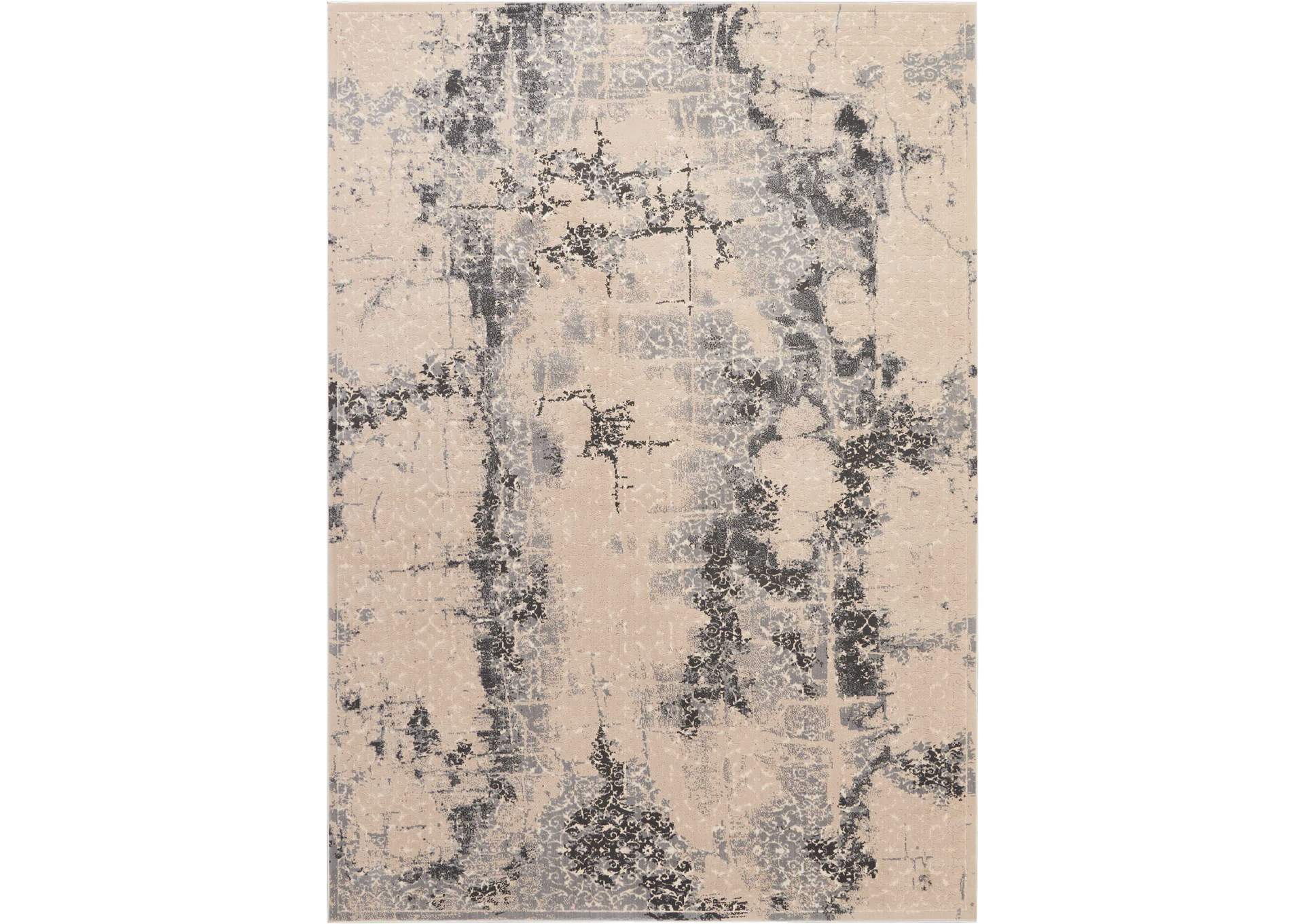 kathy ireland Home Heritage KI354 Beige 9'x13' Oversized Rug,Nourison