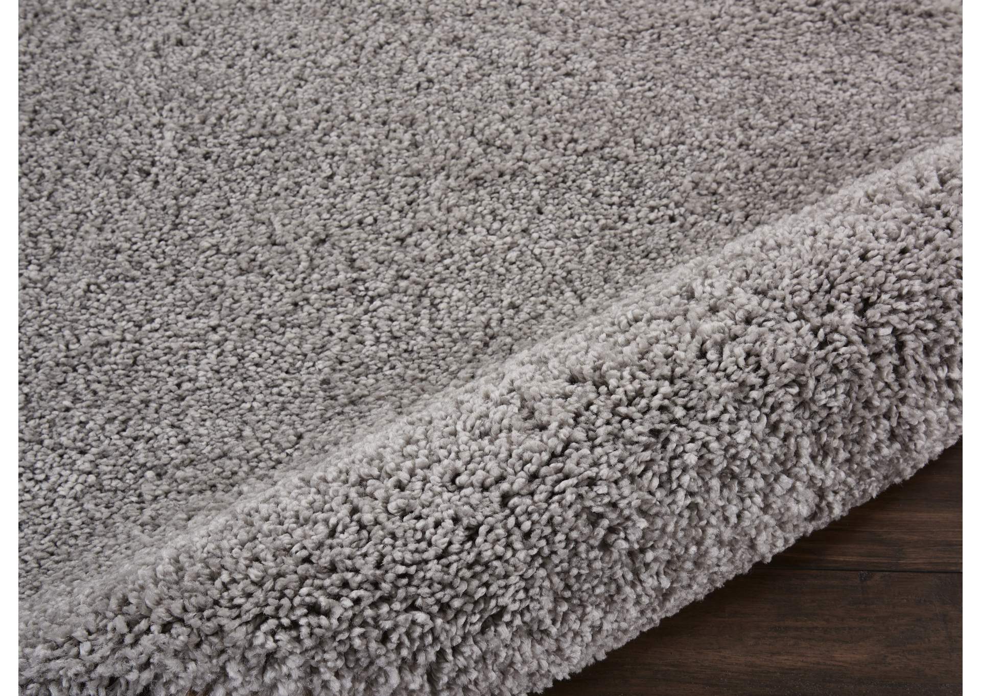 Nourison Malibu Shag MSG01 Grey 4'x6' Area Rug,Nourison