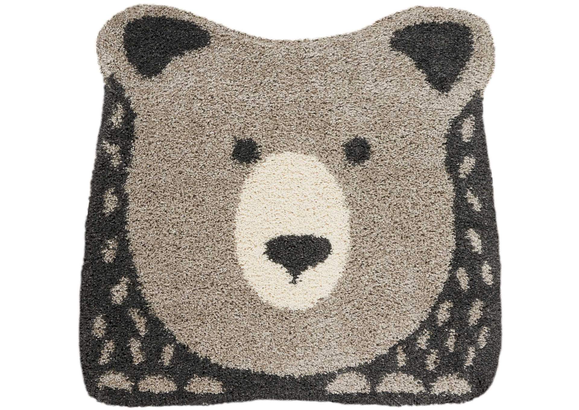Nourison Hudson DS100 Dark Grey 4' Freeform Area Rug,Nourison