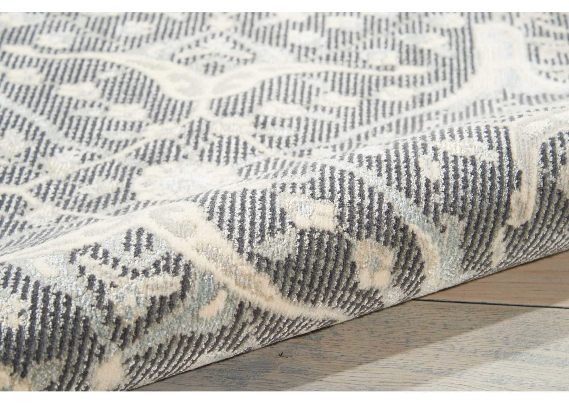 Nourison Luminance LUM08 Grey 5'x8' Area Rug,Nourison