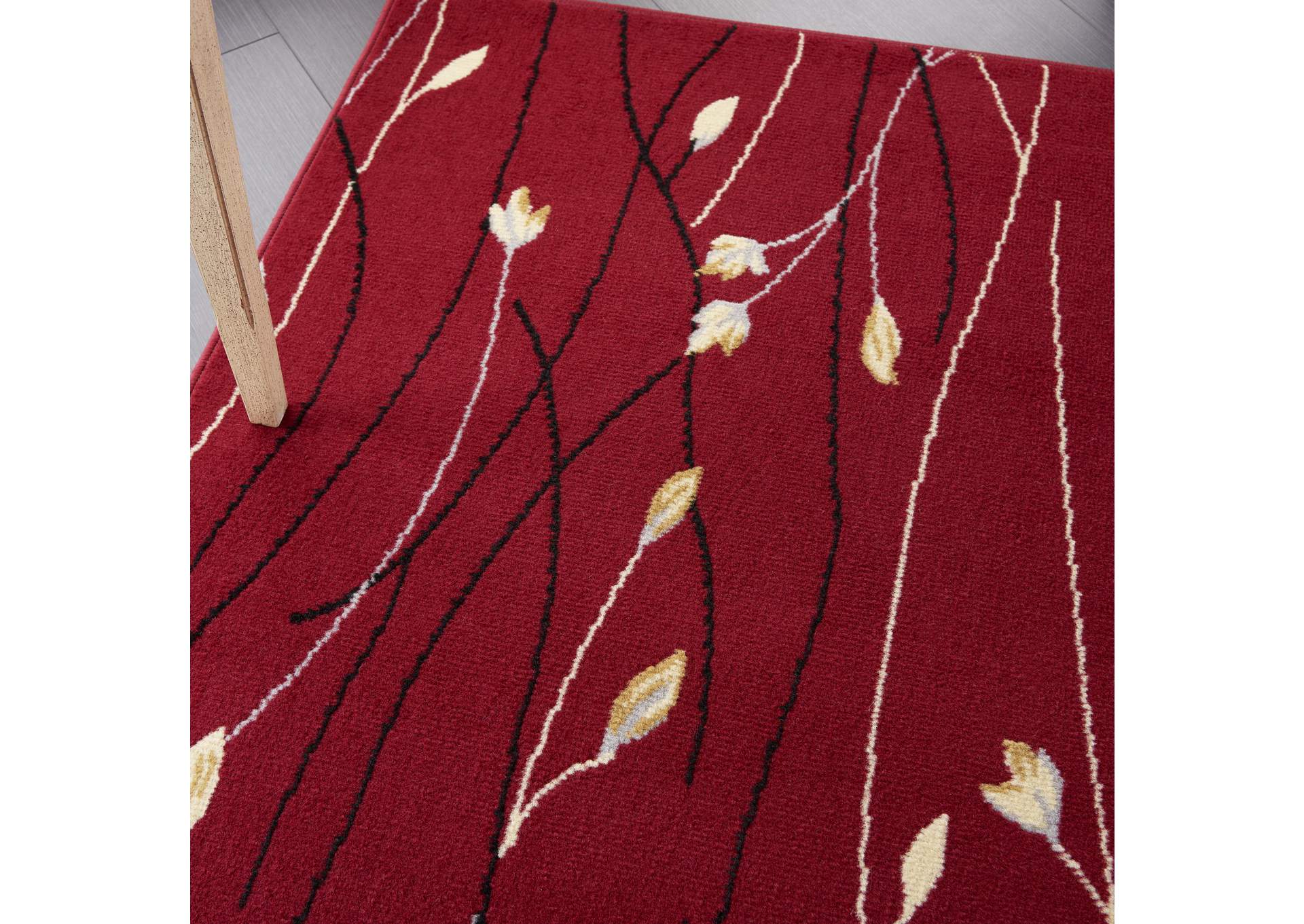 Nourison Grafix GRF15 Red 4'x6' Area Rug,Nourison