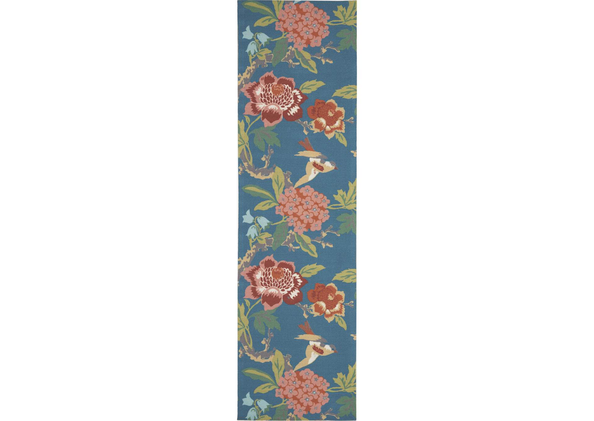 Waverly Wav01/Sun & Shade 8' Runner Area Rug,Nourison