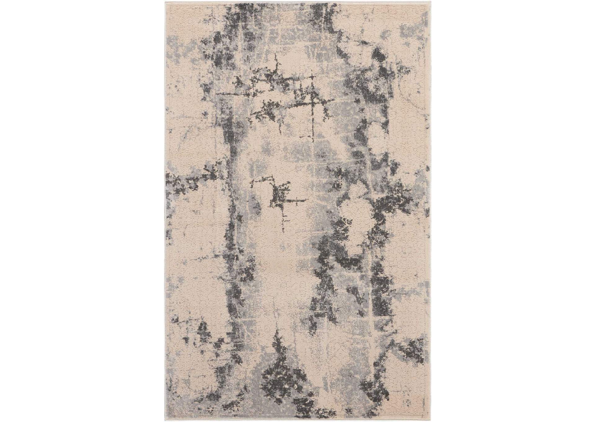 kathy ireland Home Heritage KI354 Beige 4'x6' Area Rug,Nourison