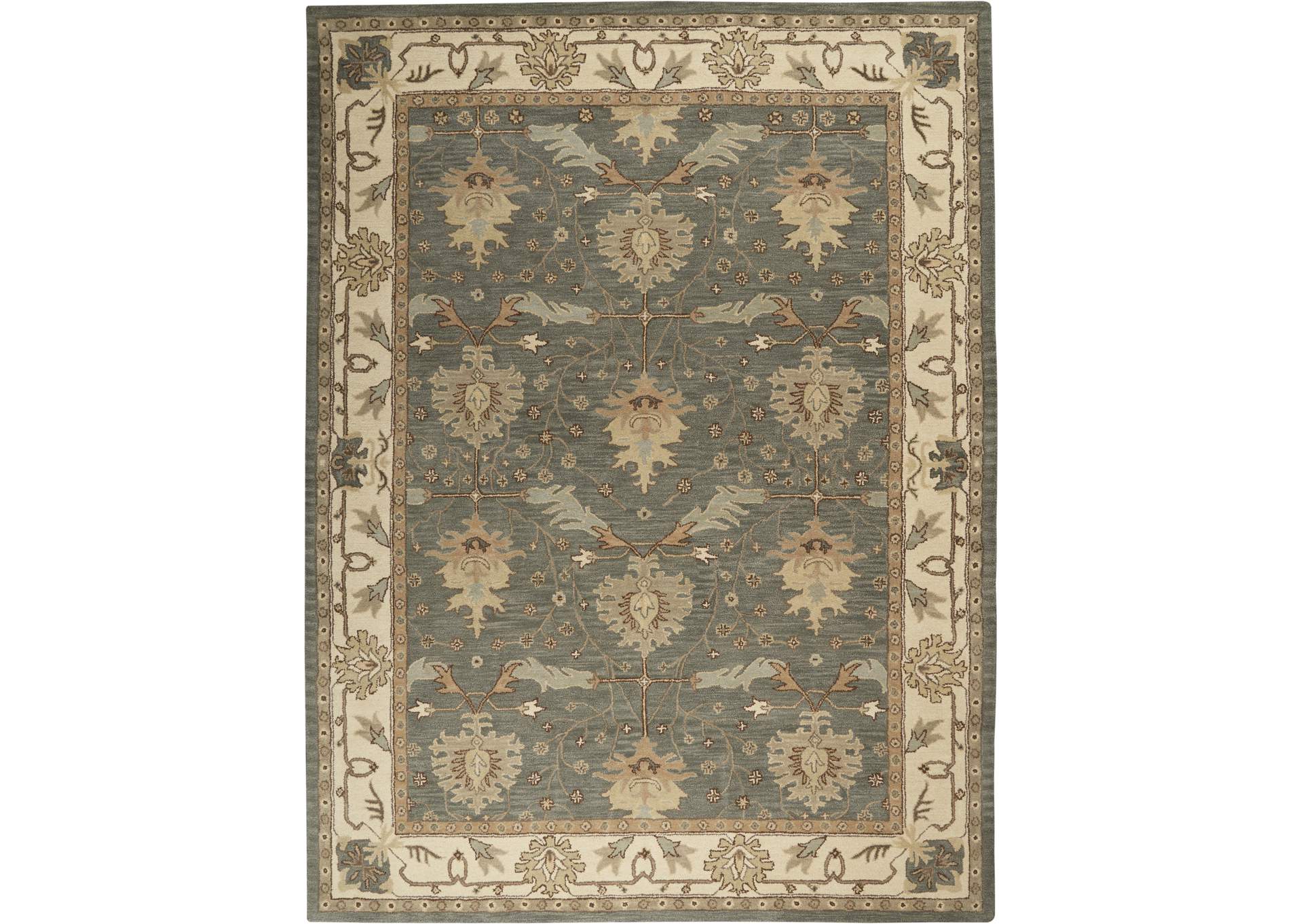 Nourison India House 9'x12' Blue Area Rug,Nourison