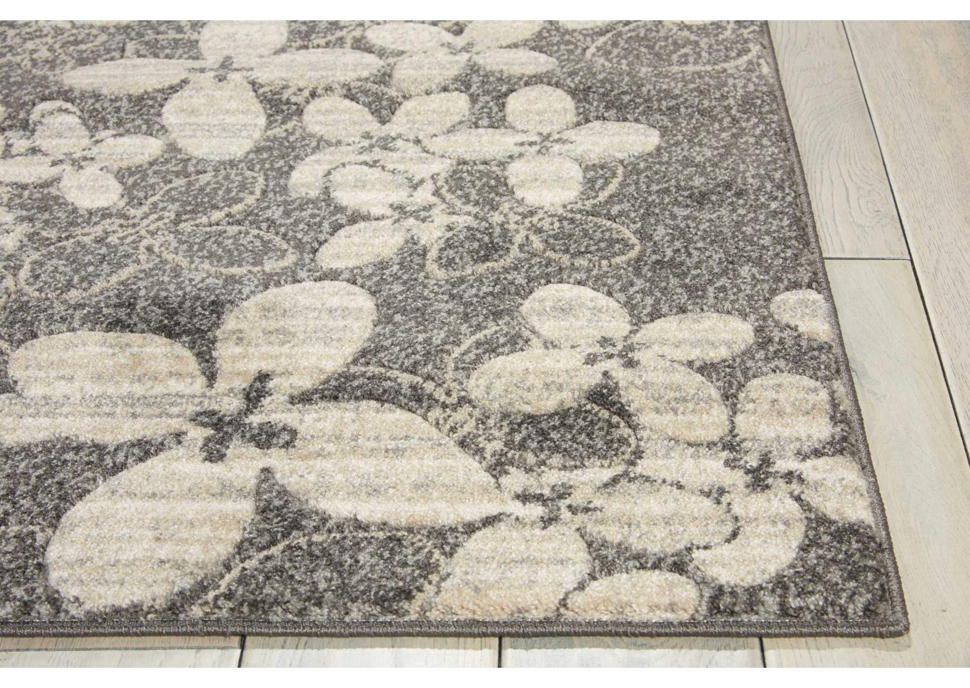 Nourison Maxell MAE02 Black 8' Runner Hallway Rug,Nourison
