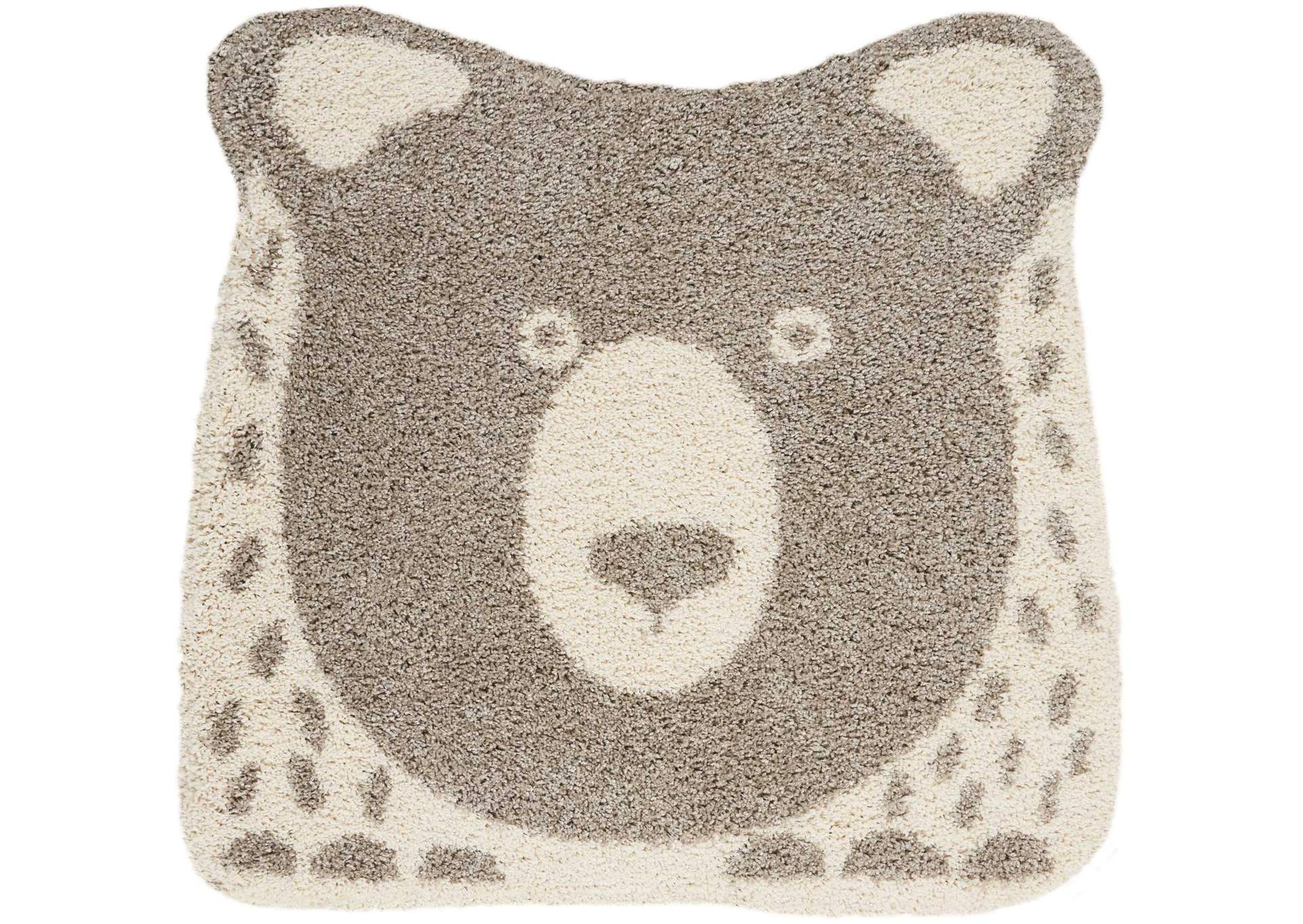 Nourison Hudson DS100 Grey 4' Freeform Area Rug,Nourison