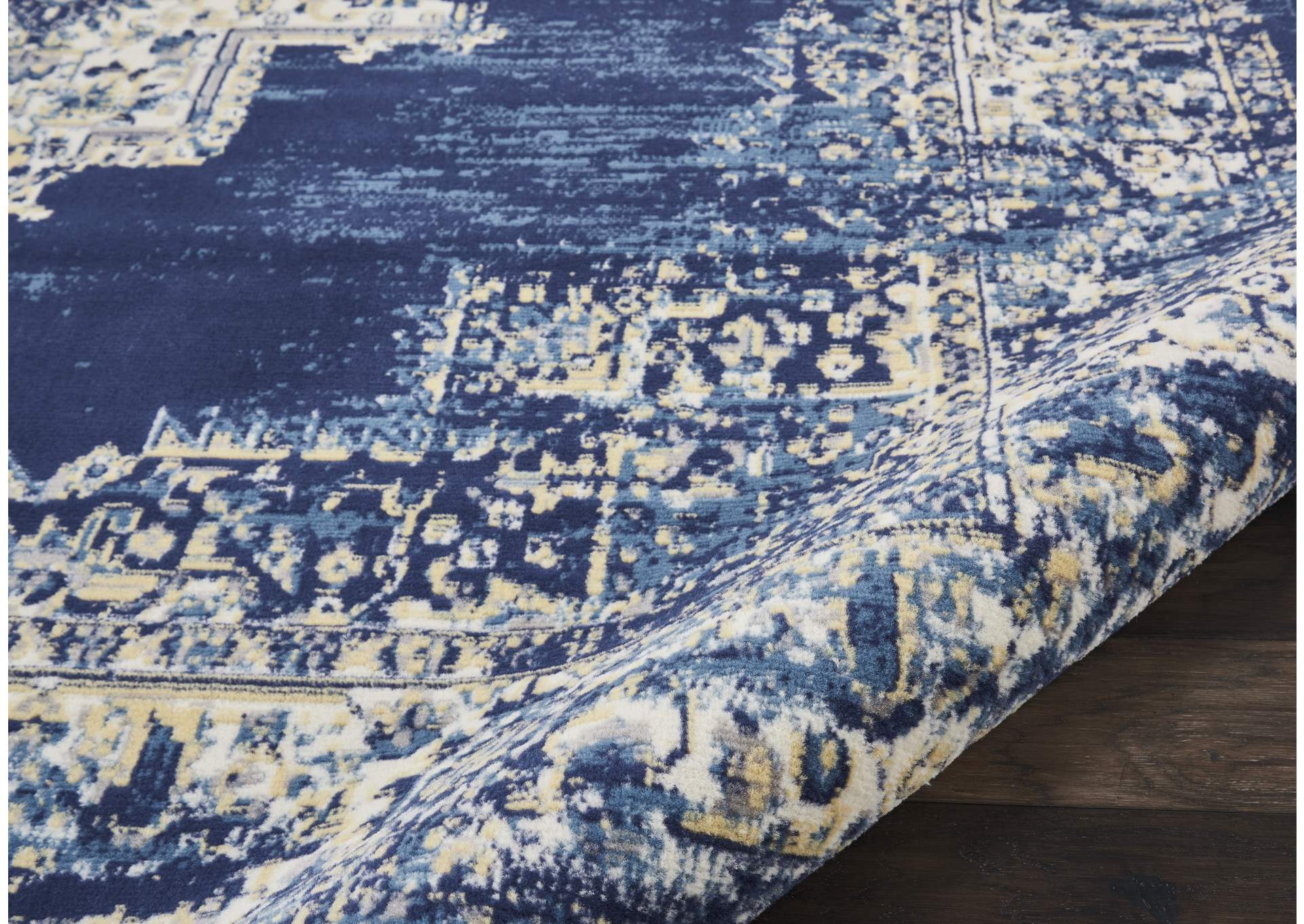 Nourison Grafix GRF14 Blue 8'x10' Large Rug,Nourison