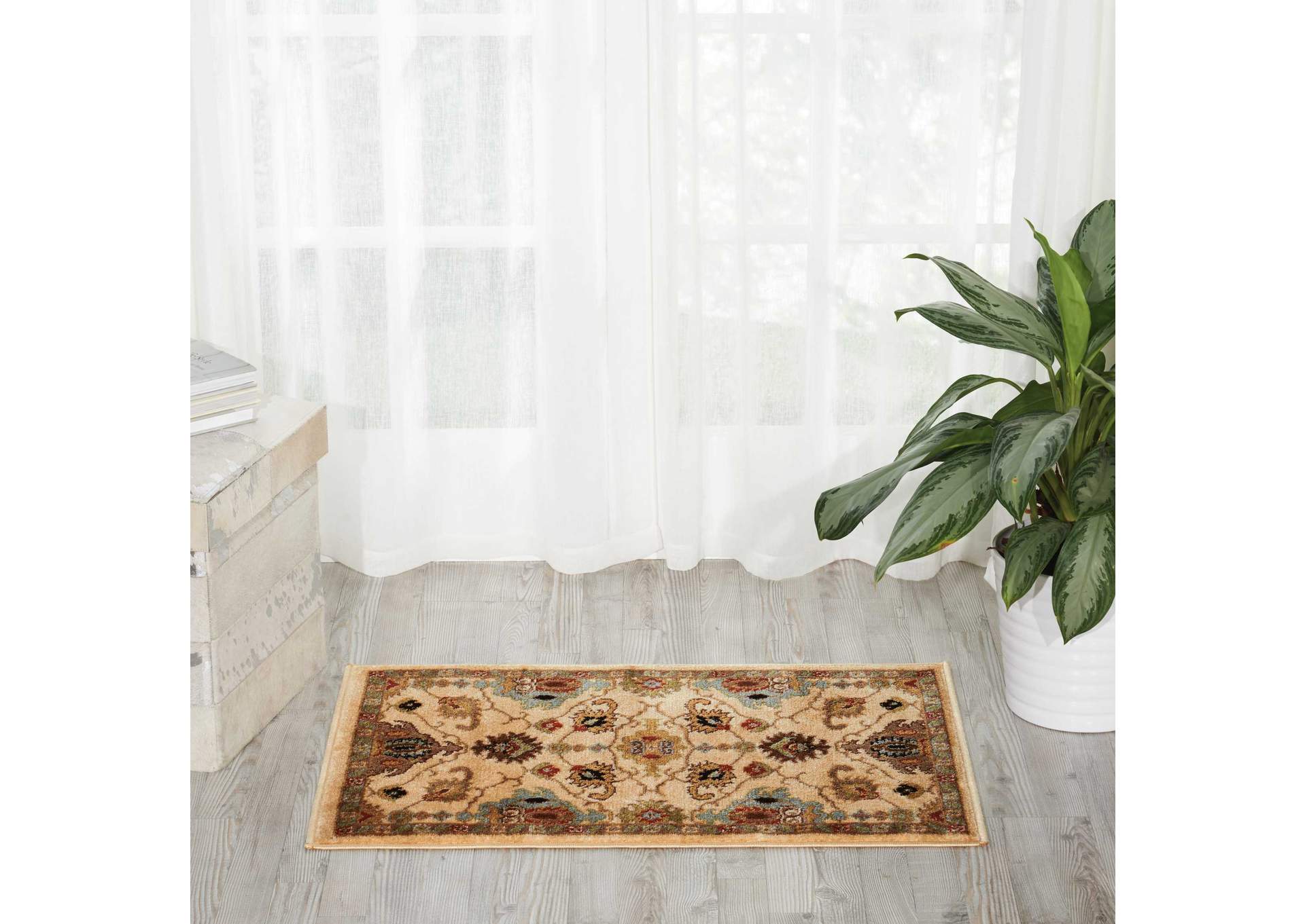 Nourison Delano 2'x3' White Area Rug,Nourison