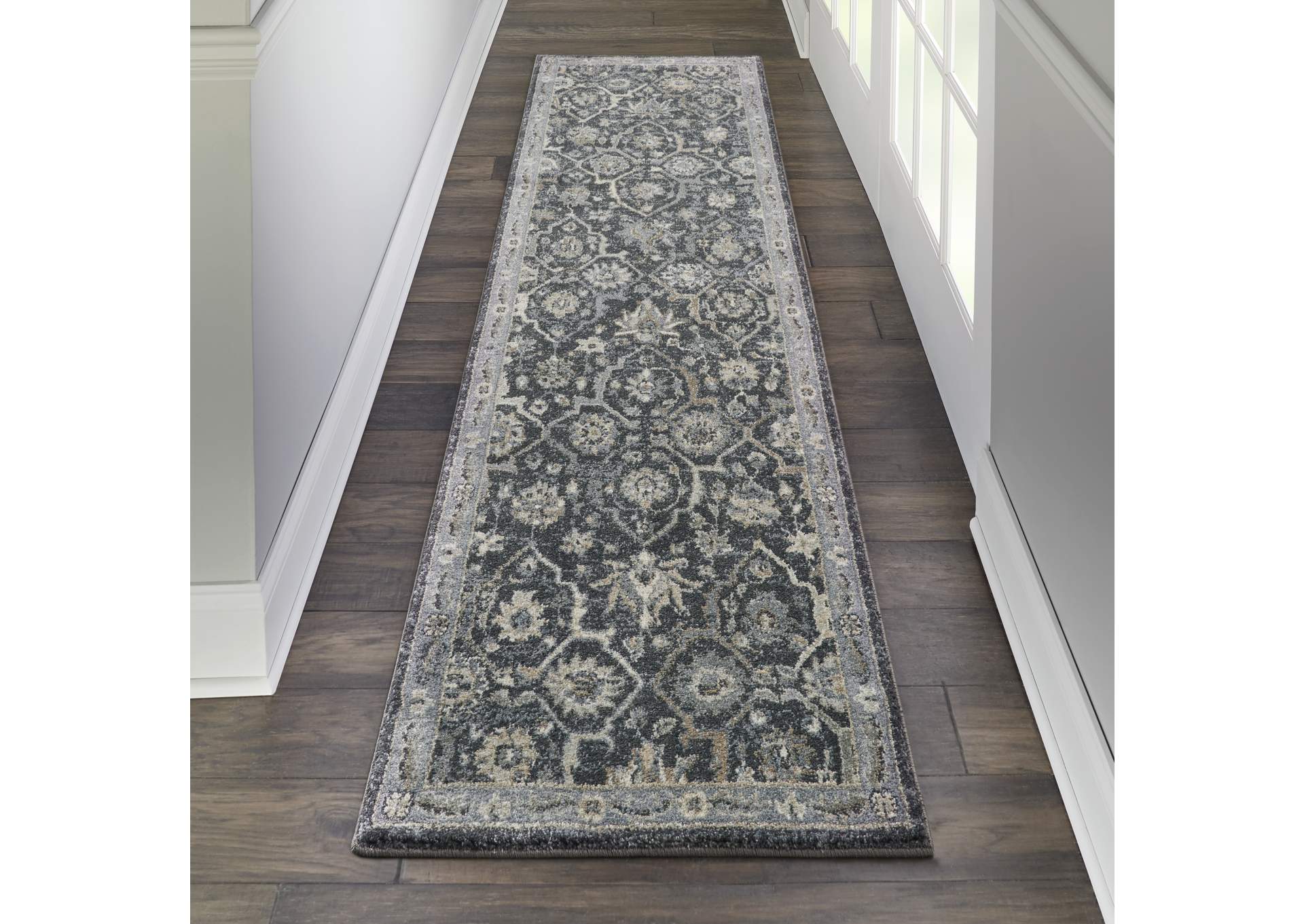 Kathy Ireland Moroccan Celebration 8' Runner Area Rug,Nourison