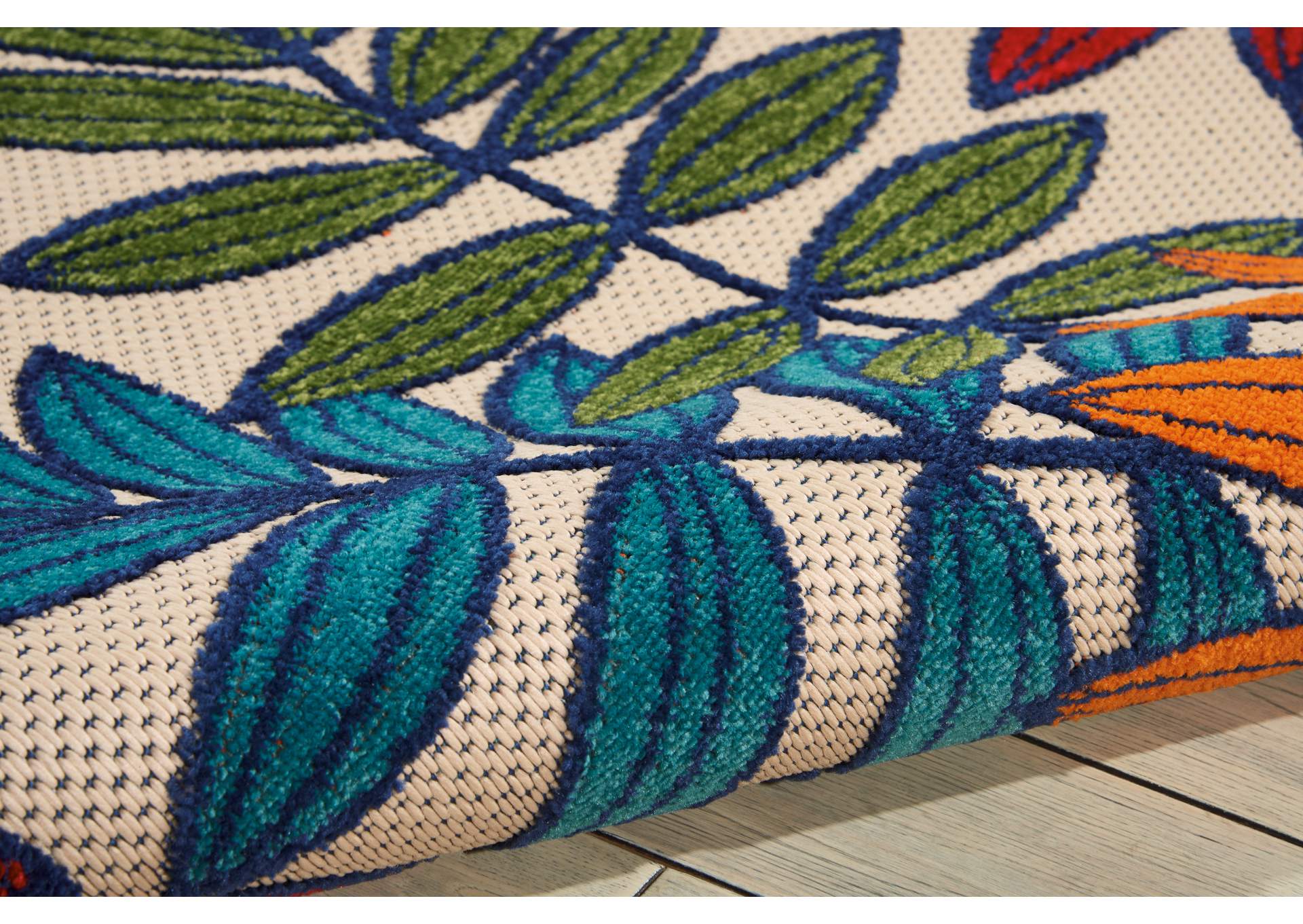 Nourison Aloha ALH18 Multicolor 6'x9' Indoor-outdoor Area Rug,Nourison