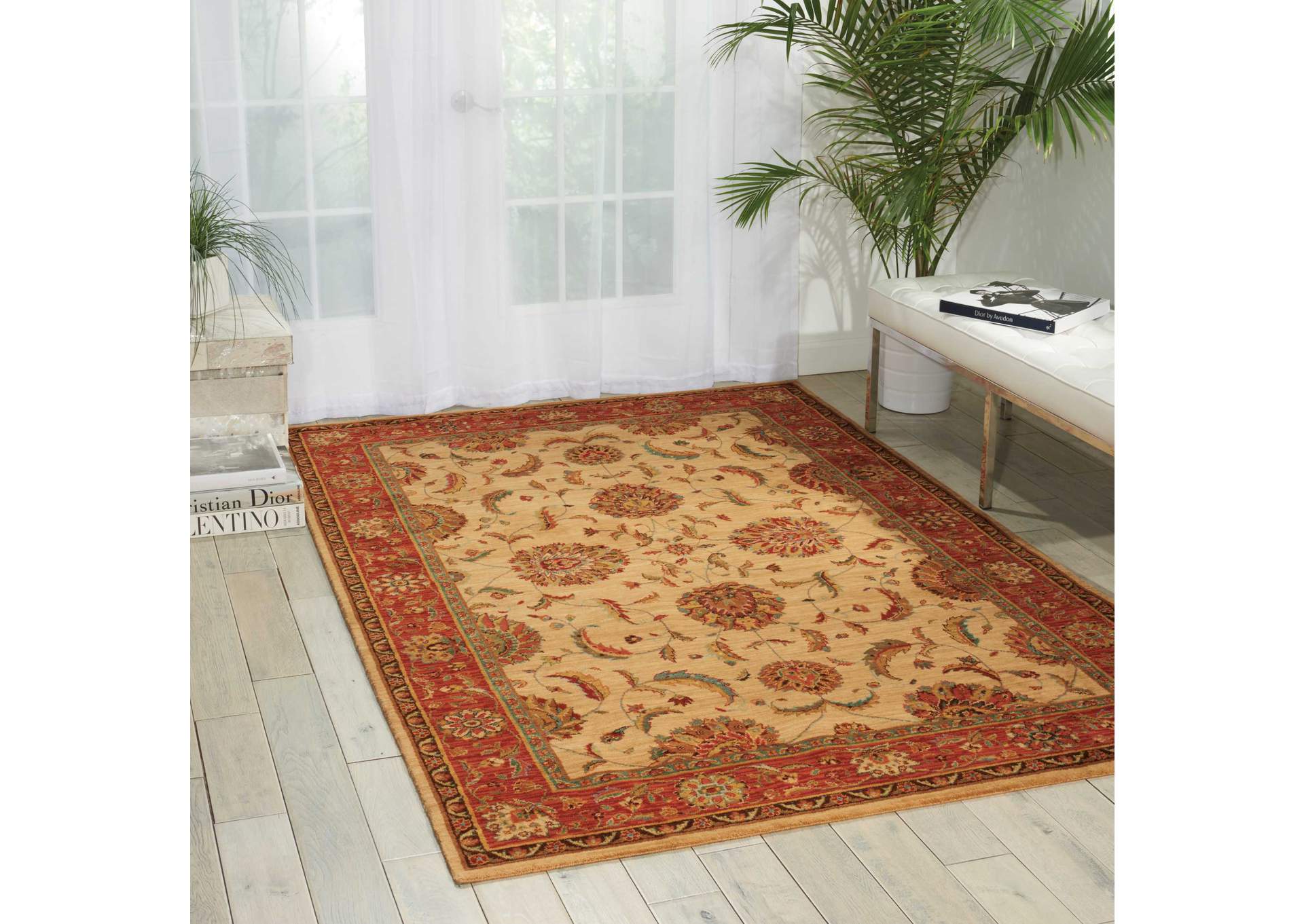 Nourison Living Treasures LI04 Beige Multicolor 3'x5' Area Rug,Nourison