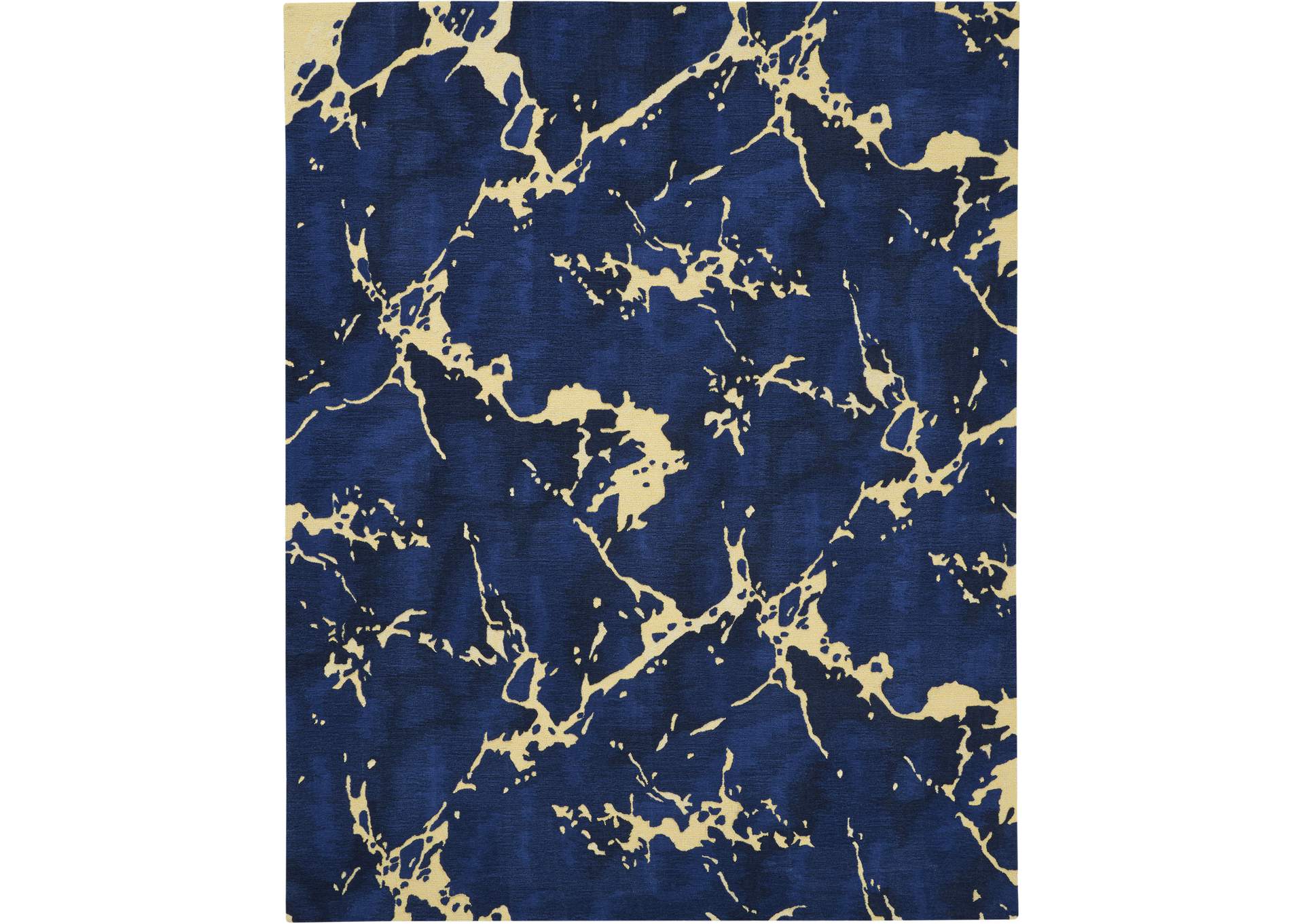 Nourison Symmetry SMM09 Navy Blue Artistic Large Rug,Nourison